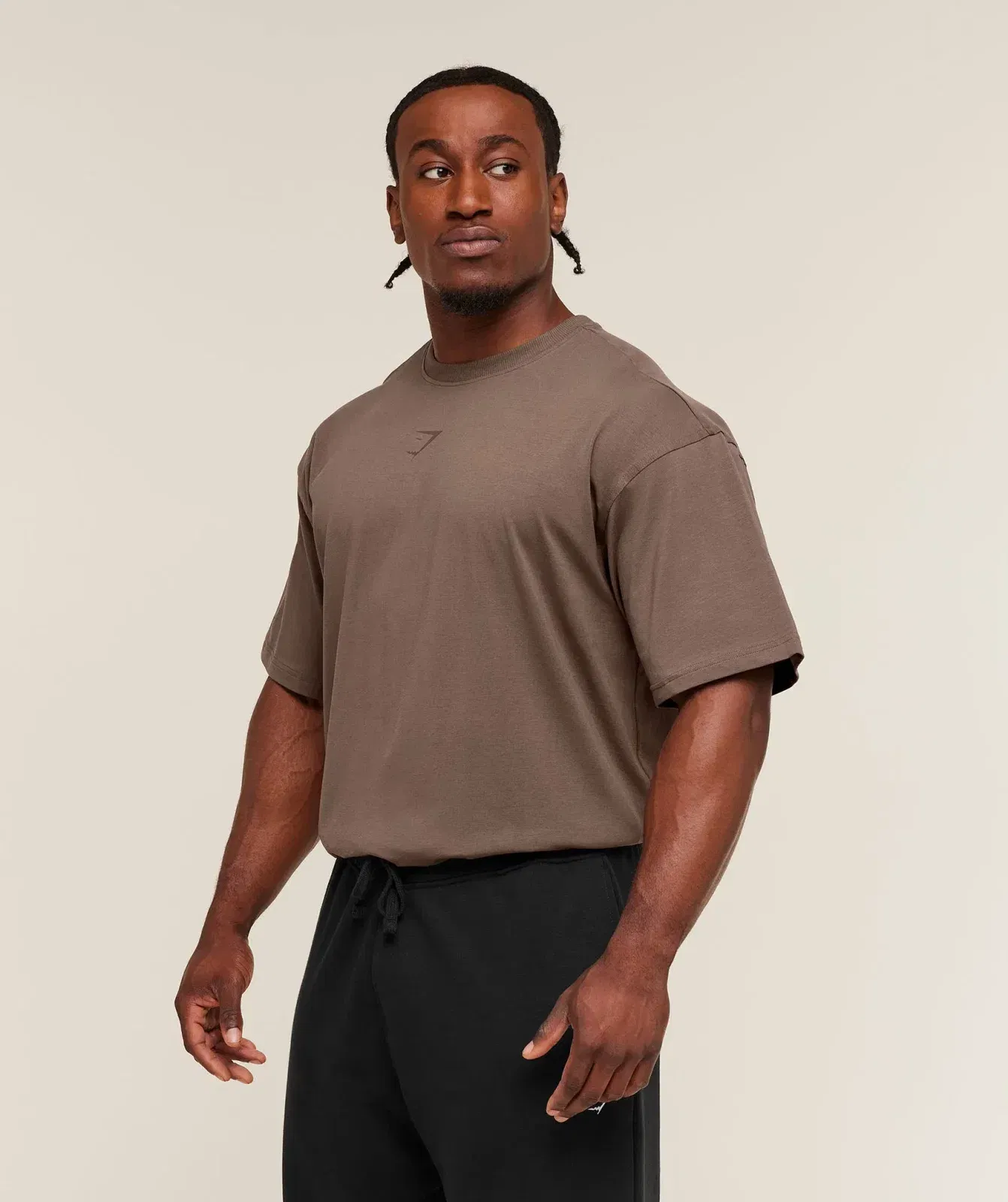 Power T-Shirt oversized fit Soft Brown
