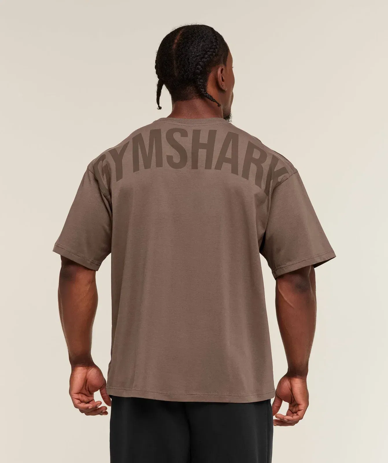 Power T-Shirt oversized fit Soft Brown