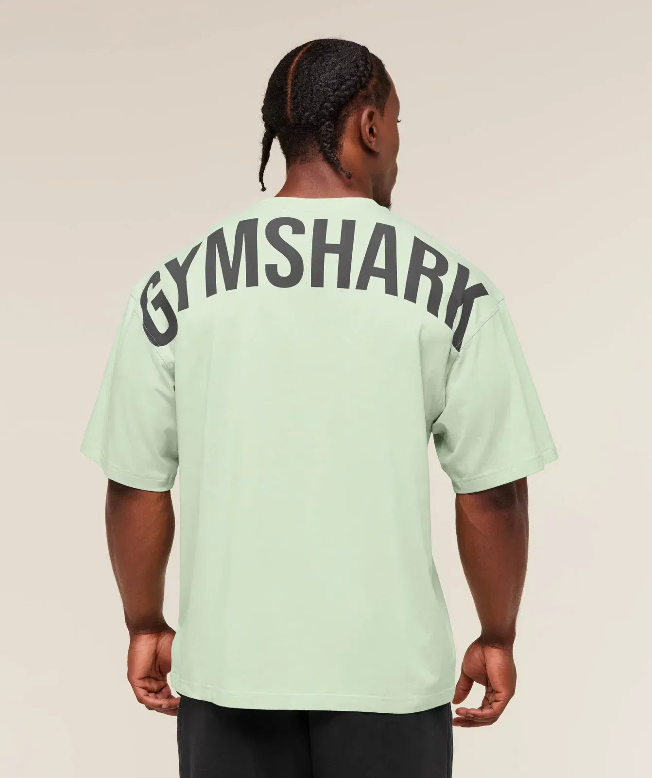 Gymshark Power T-Shirt oversized fit Clay Green
