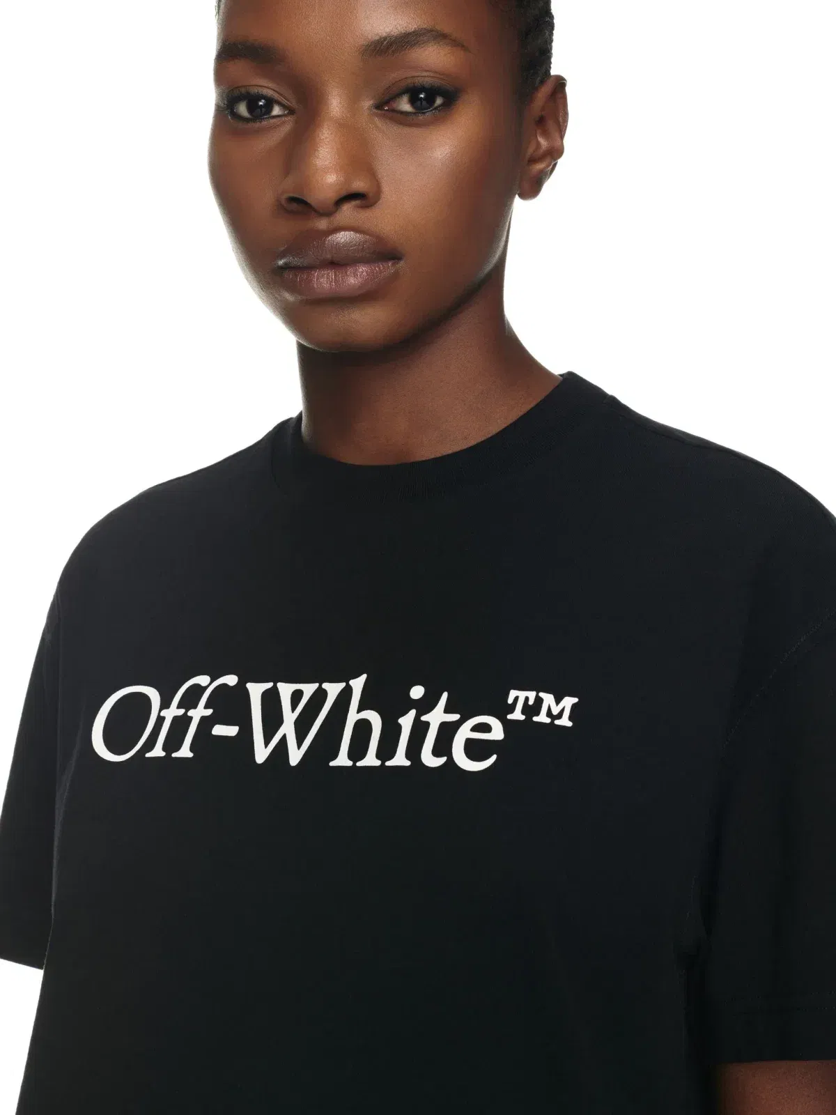 Bookish Casual T-Shirt Mit Großem Logo SCHWARZ