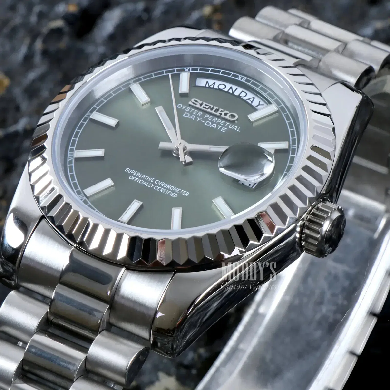 Seikojust Daydate Mint Green