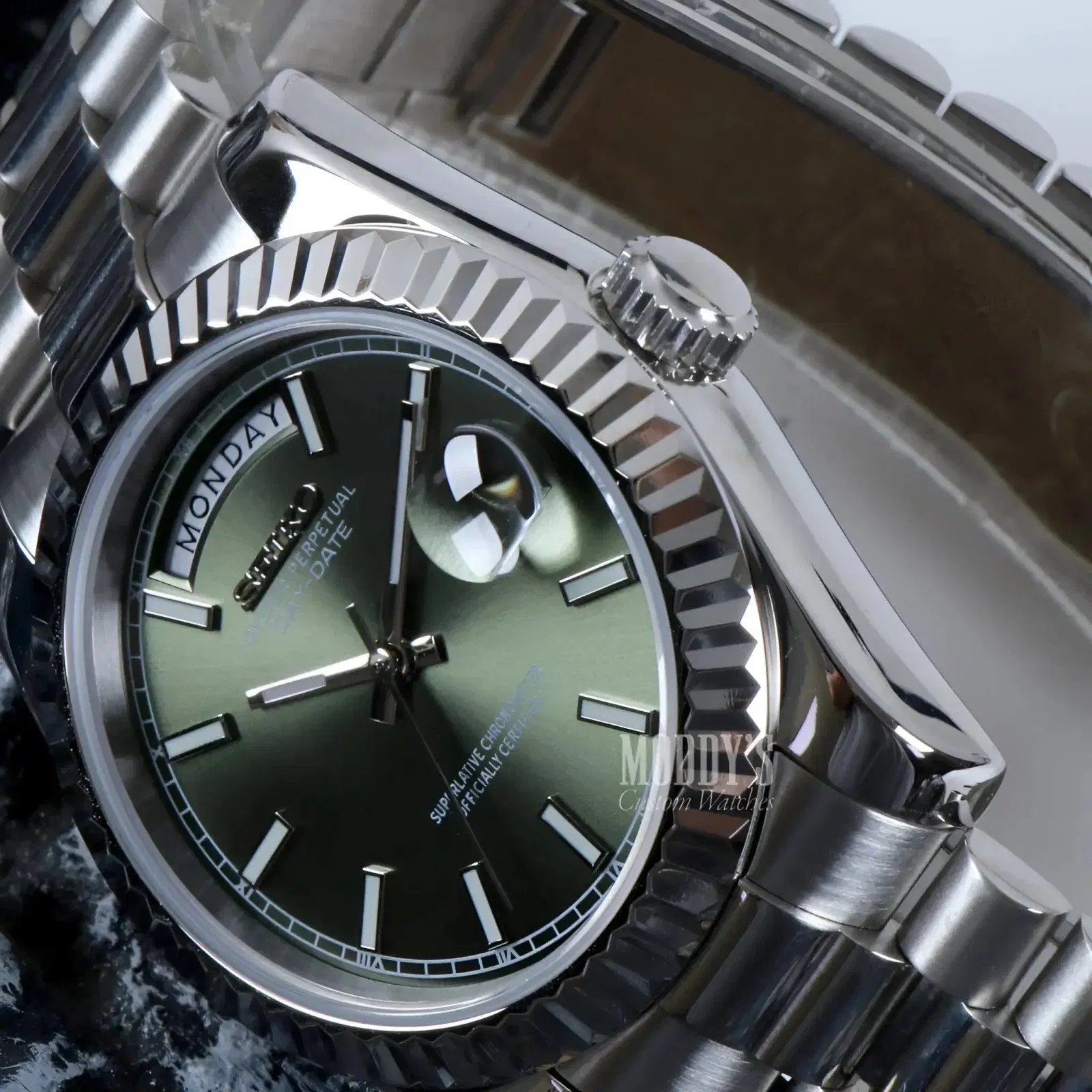 Seikojust Daydate Mint Green