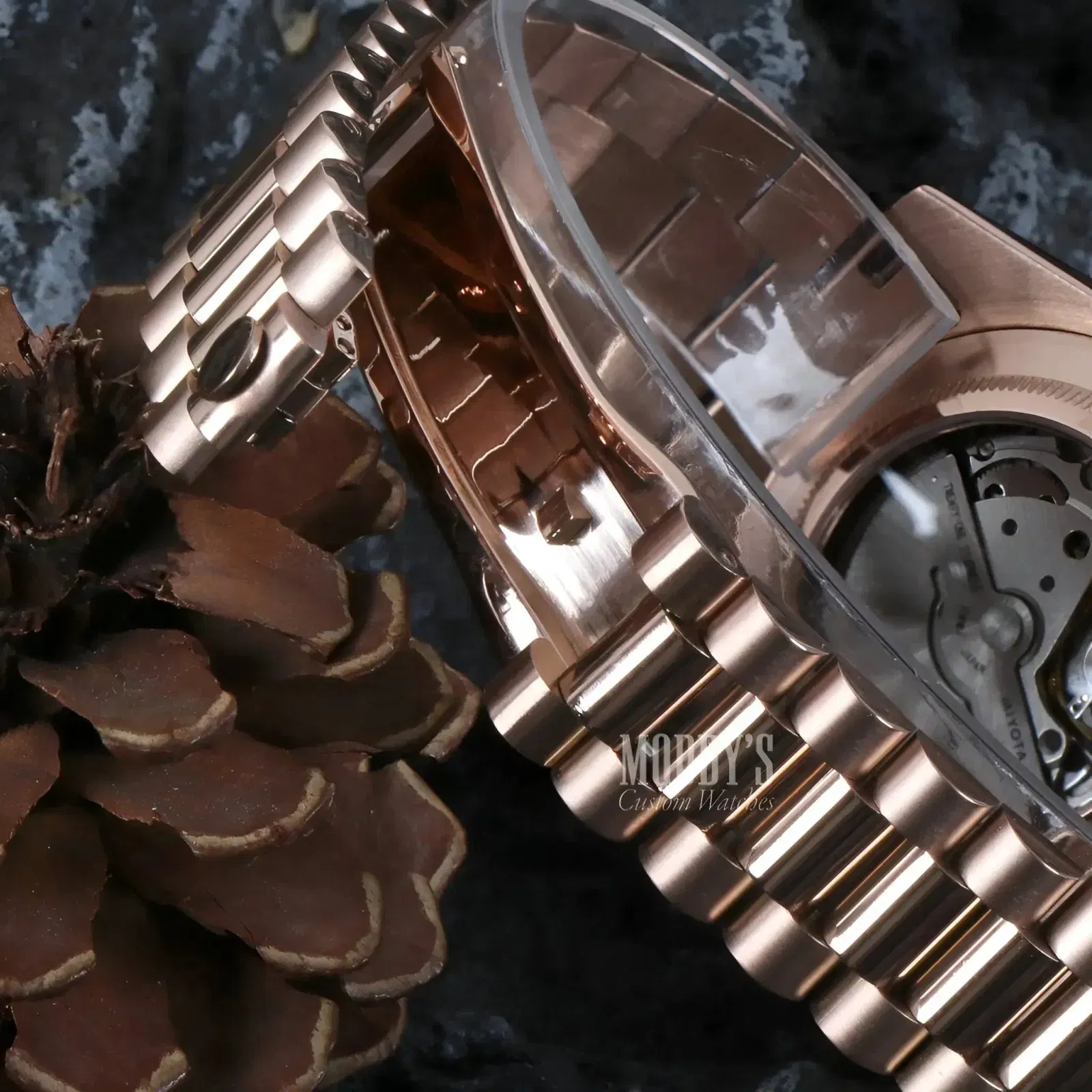 Seikojust Daydate Rose Gold Chocolate