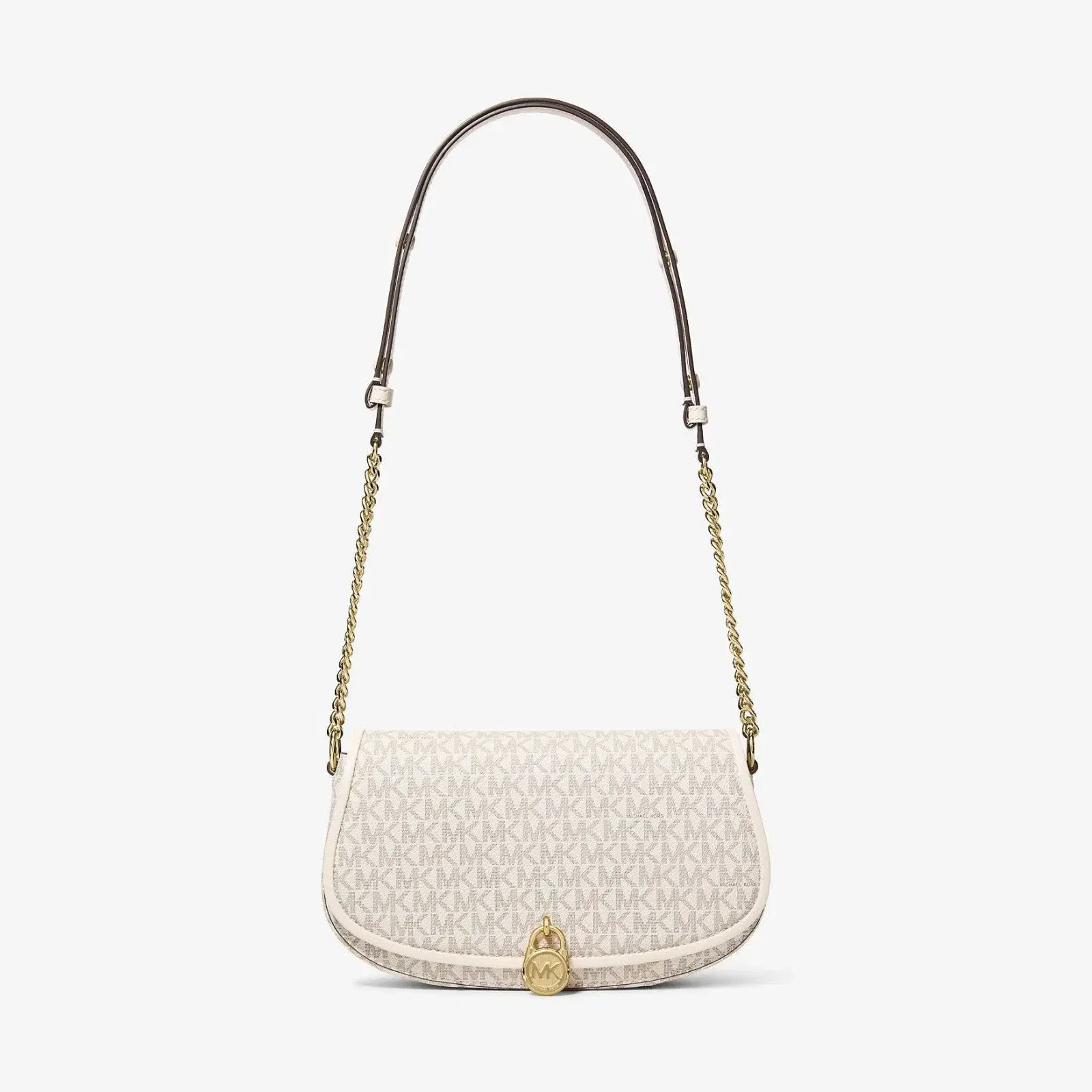Michael Kors Mila Medium Signature Logo Messenger Bag Lt Crm Multi