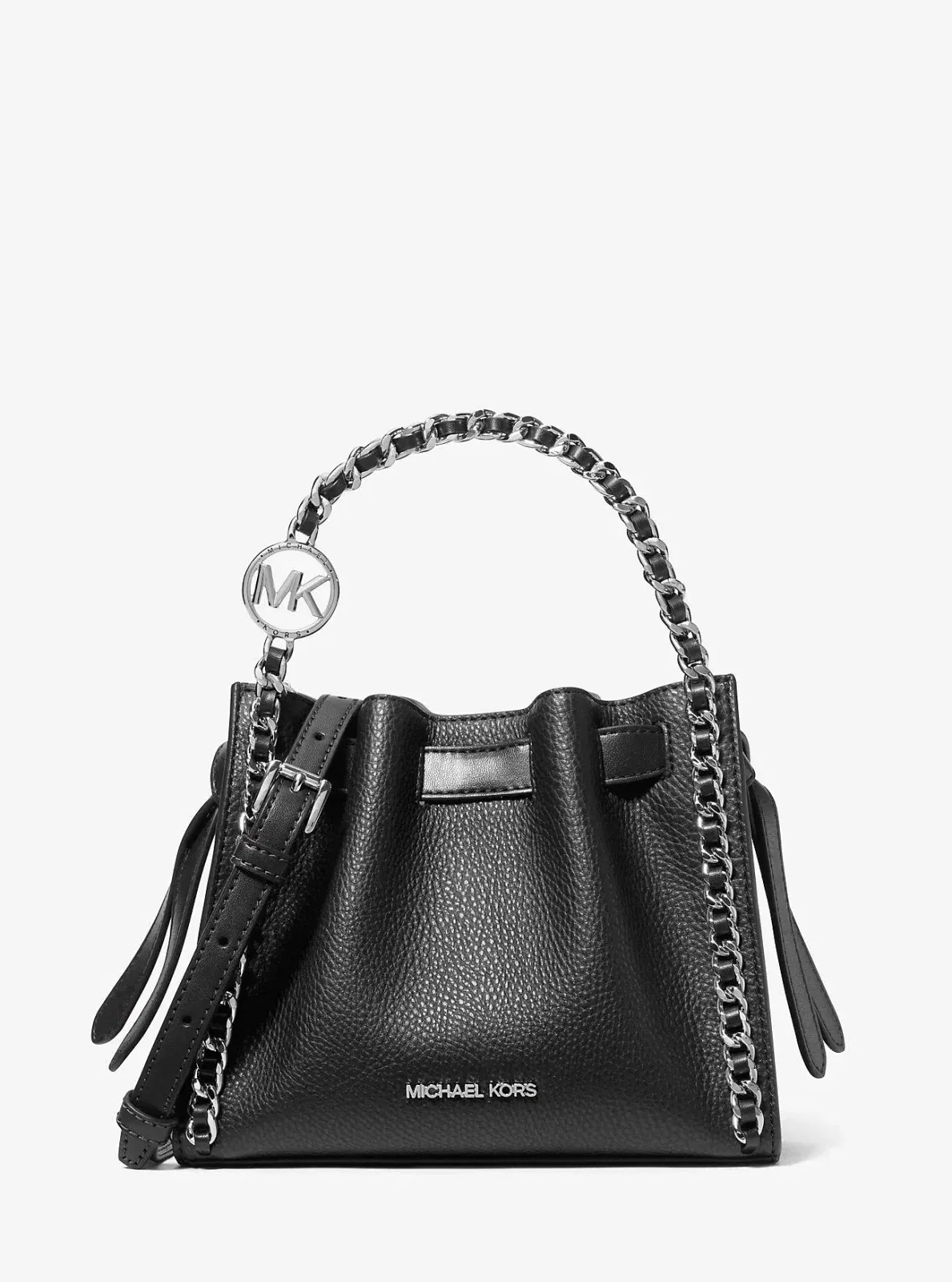 Michael Kors Mina Small Chain Convertible Crossbody Bag Black