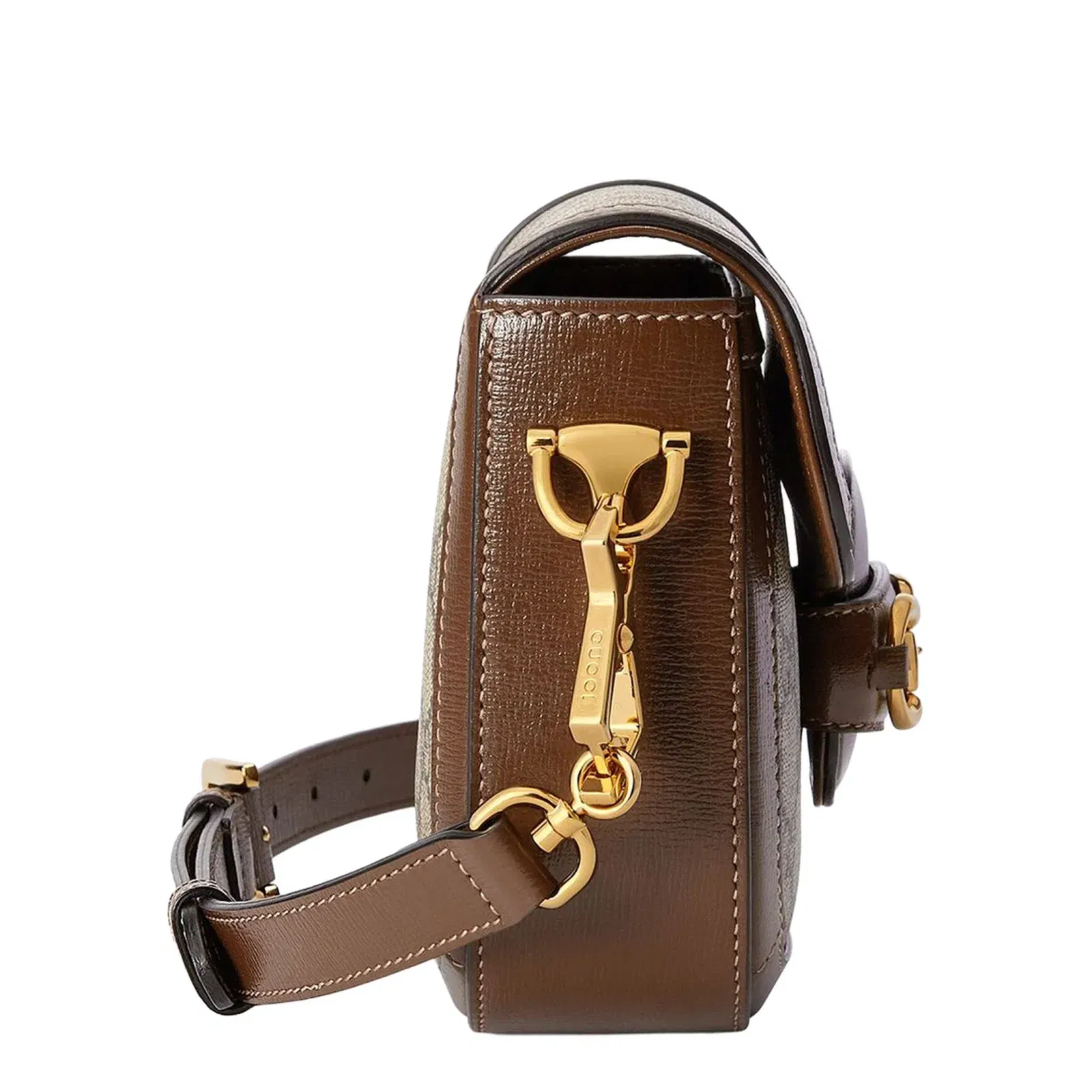 Horsebit 1955 Small Leather Shoulder Bag - Brown