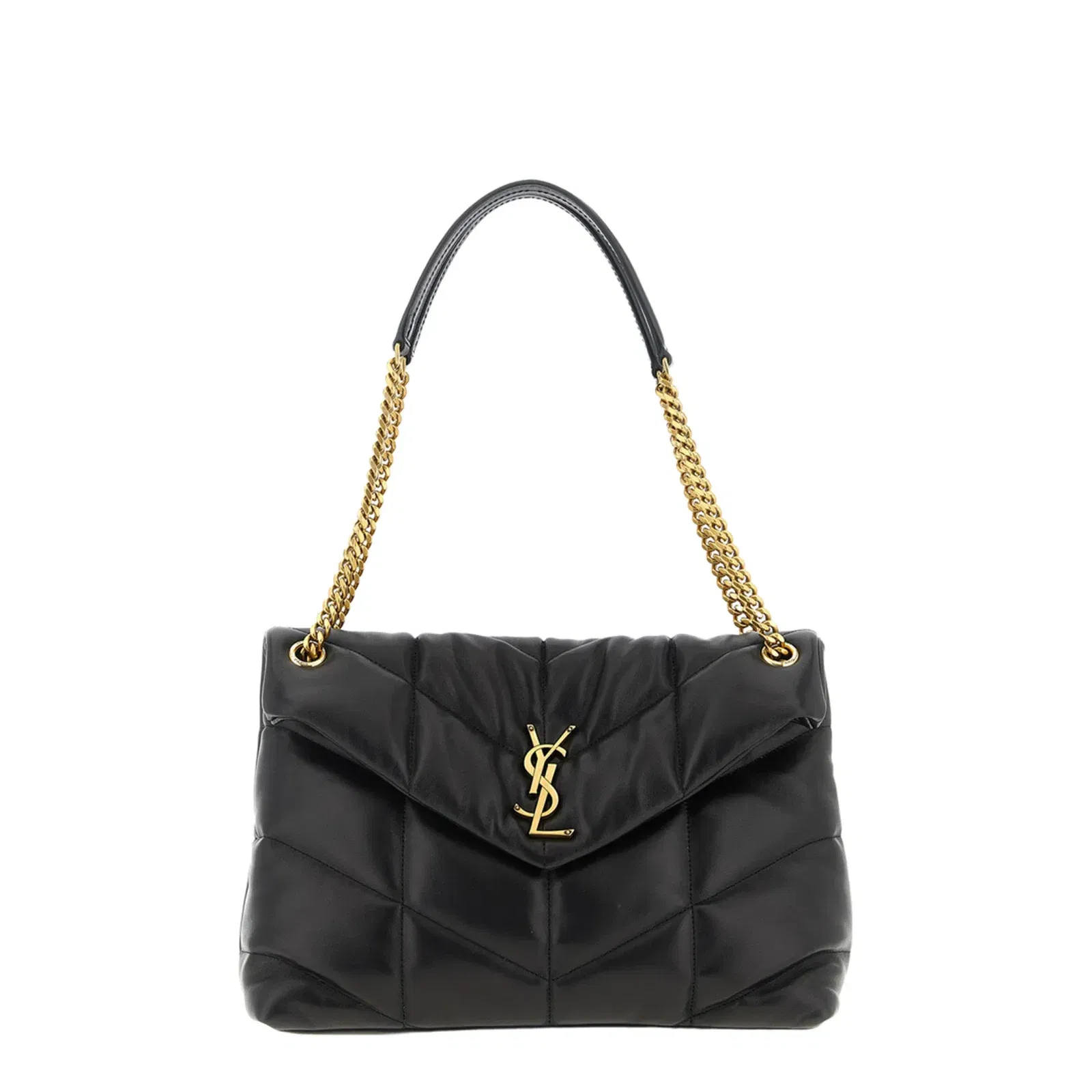 Puffer Medium Nappa leather Shoulder Bags - Black