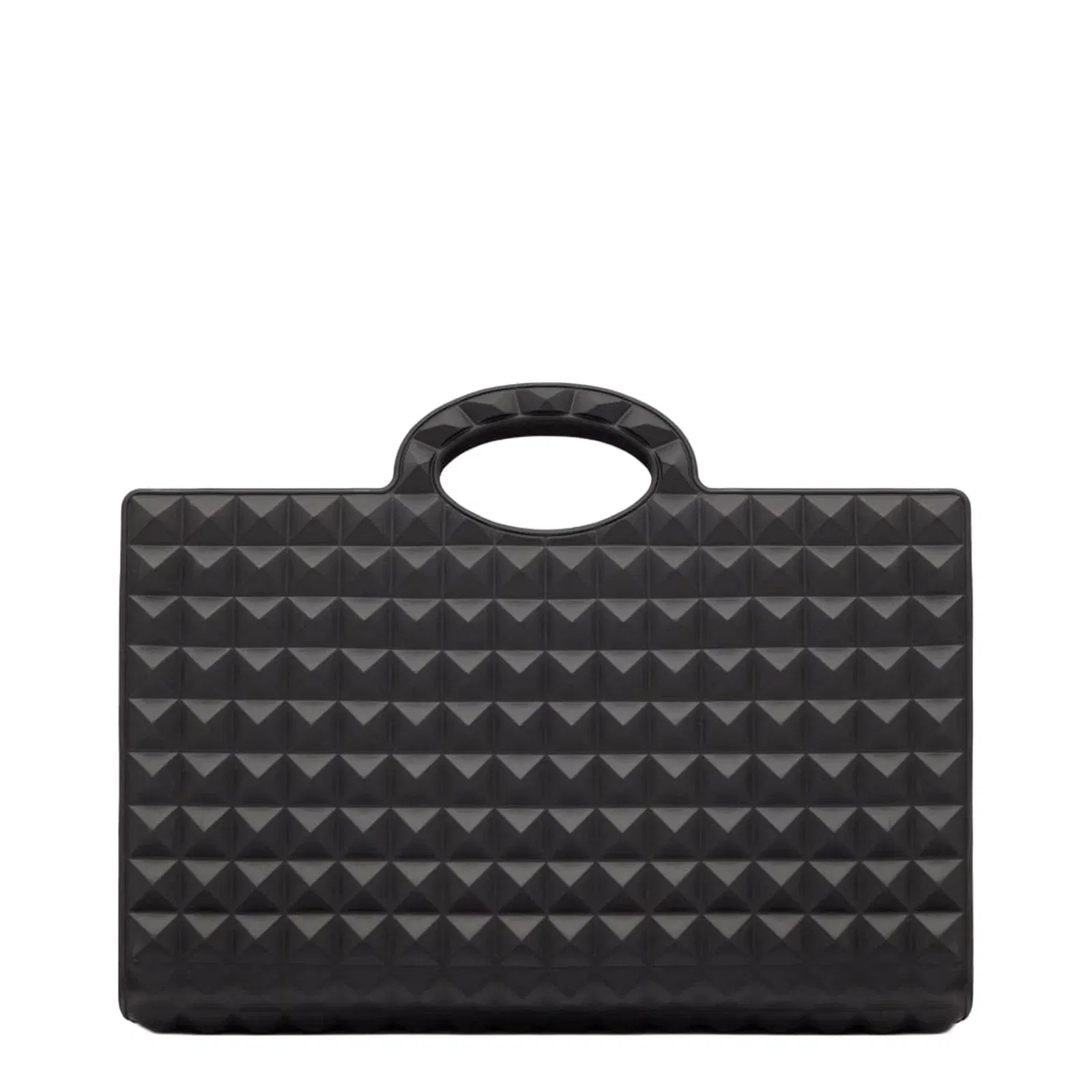 Black Rubber Le Troisième Shopping Bag
