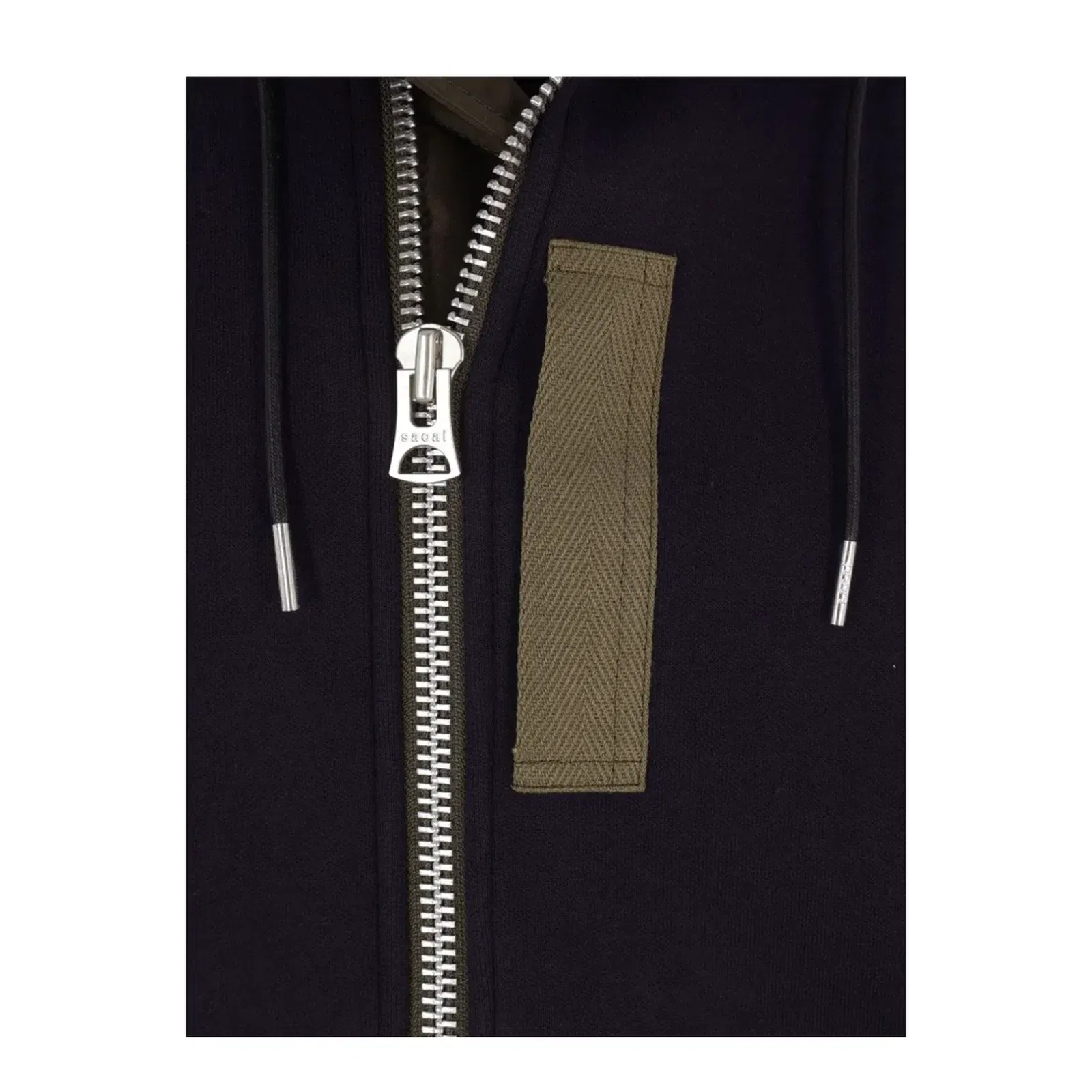 Hoodie with Bomber-Style Inserts