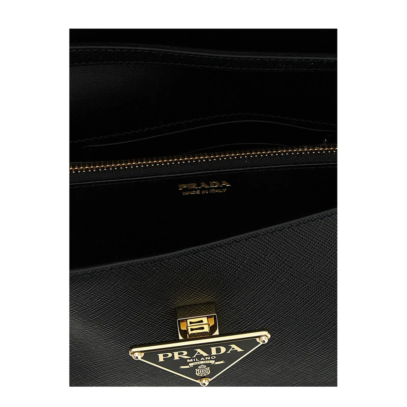 Black Saffiano Leather Mini-Bag