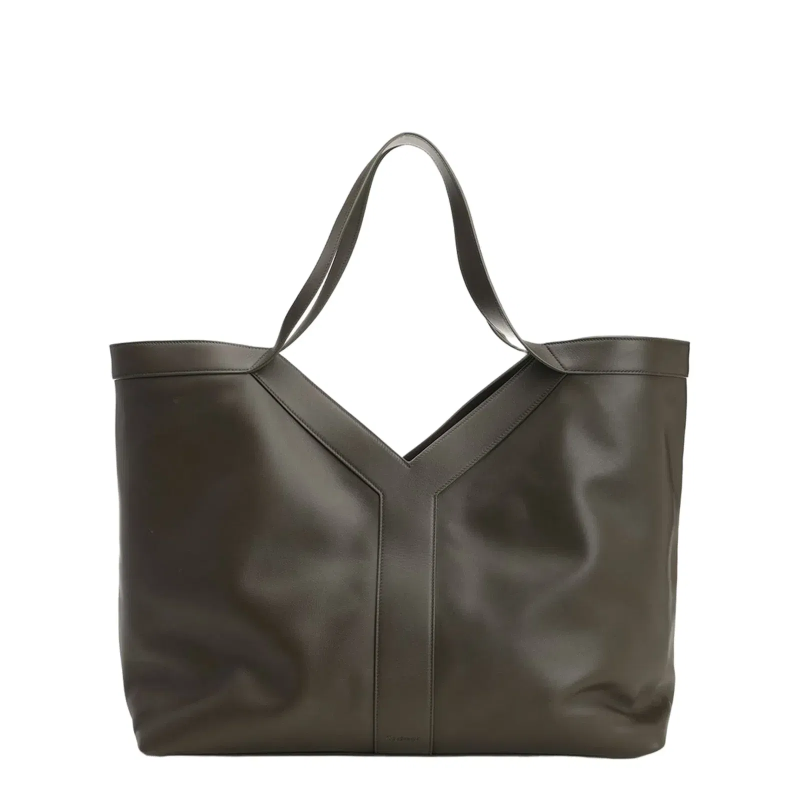 Large Tote in Smooth Leather