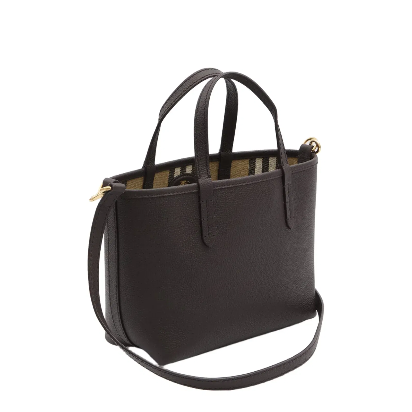Mini Reversible Brown Leather Bag