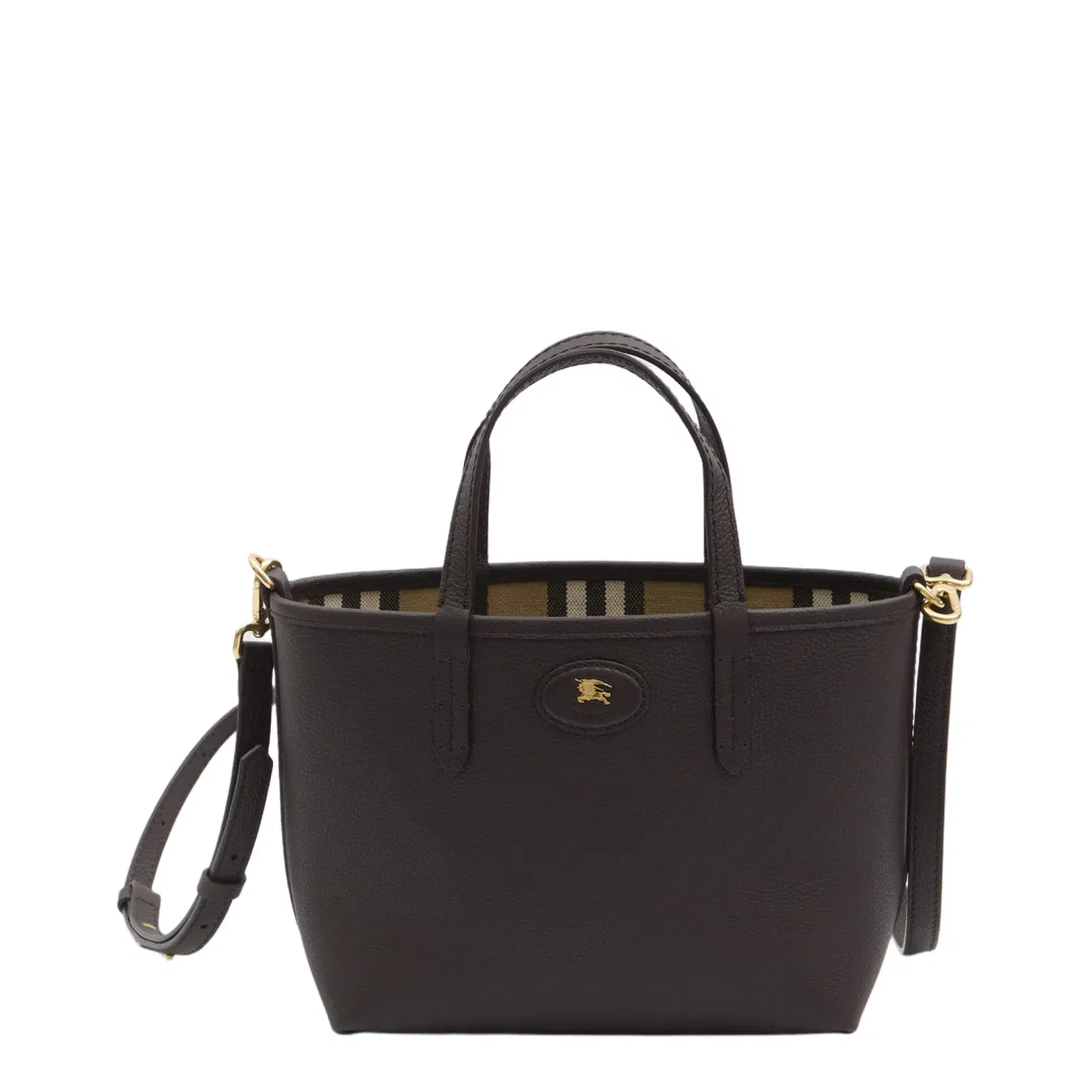 Mini Reversible Brown Leather Bag