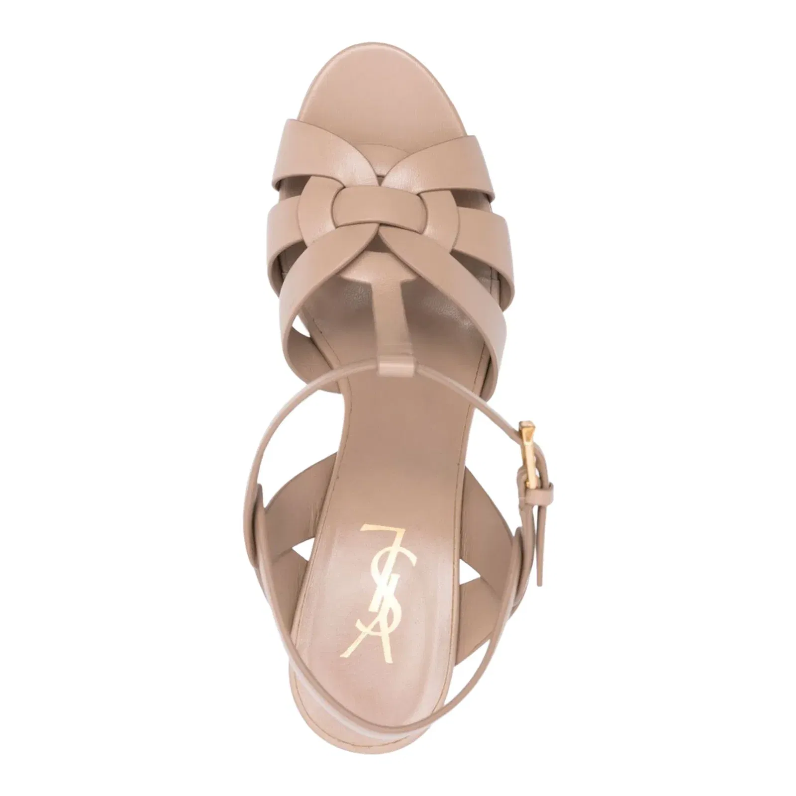 Tribute Platform Sandals in Smooth Leather