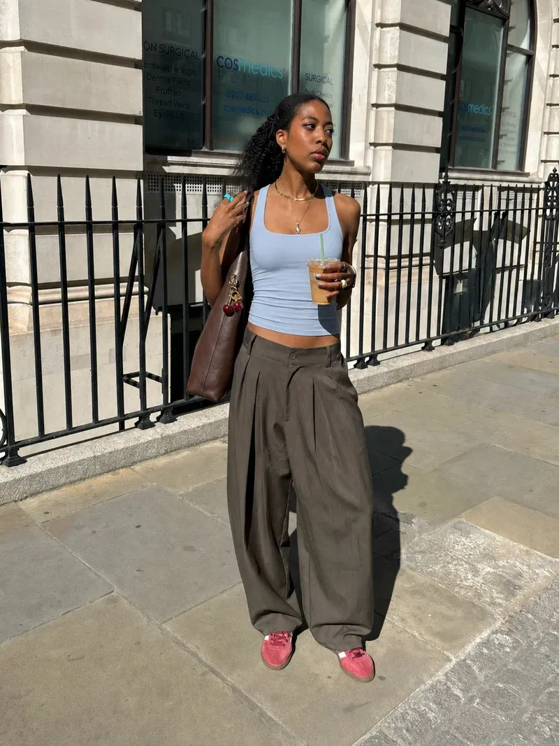 Be Autyst Halter Neck Powder Blue Top