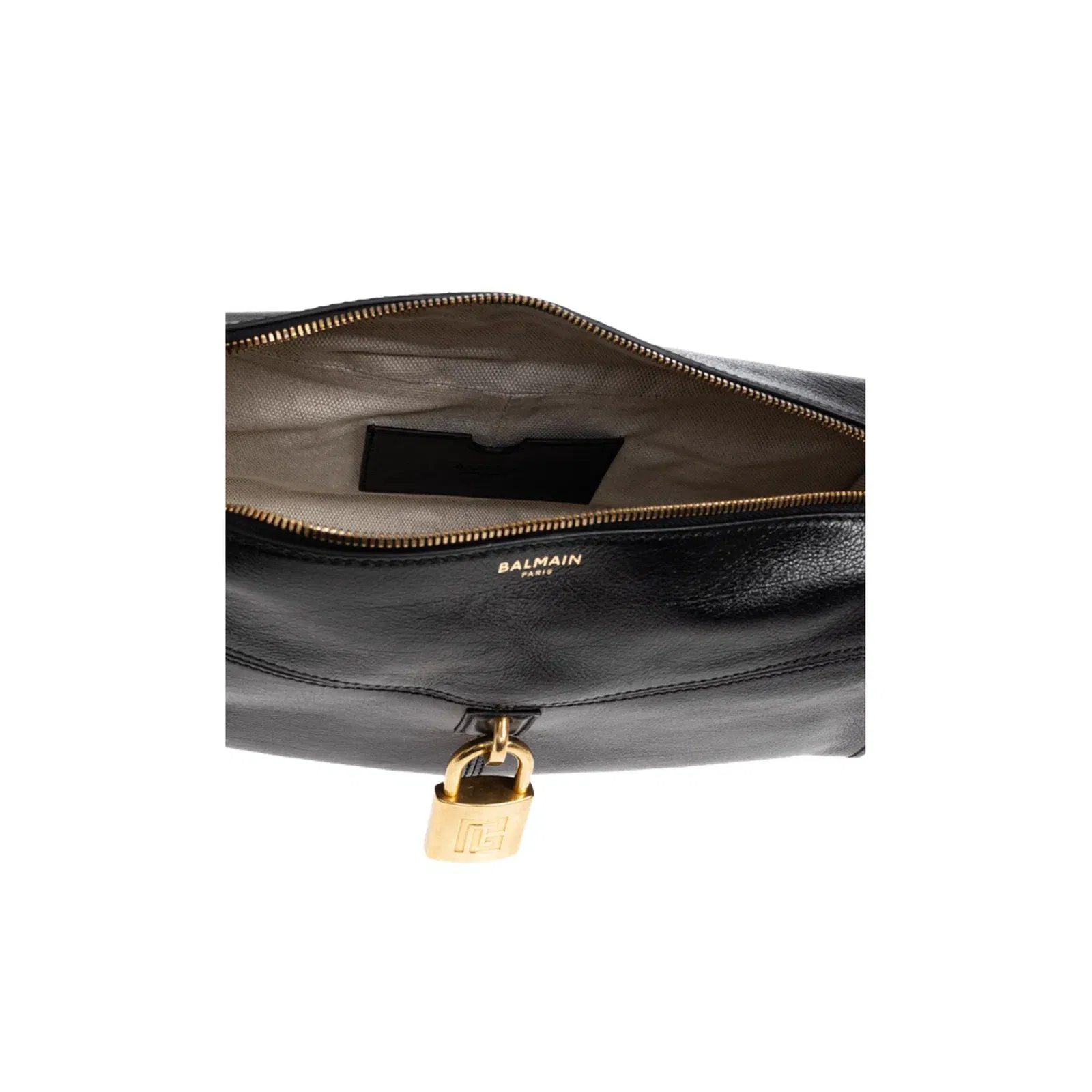 Pulse Leather Shoulder Bag Black