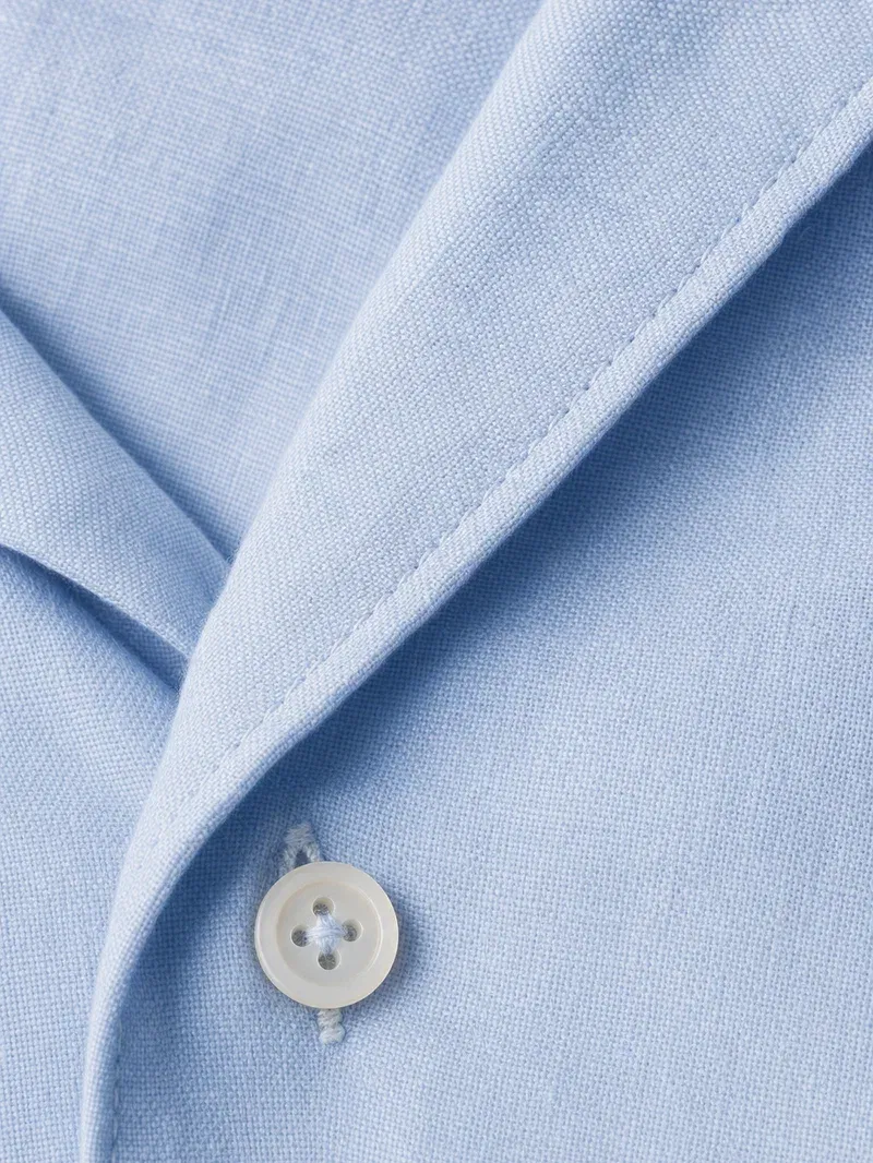 Brushed Cotton Shirt – Coastal Blue