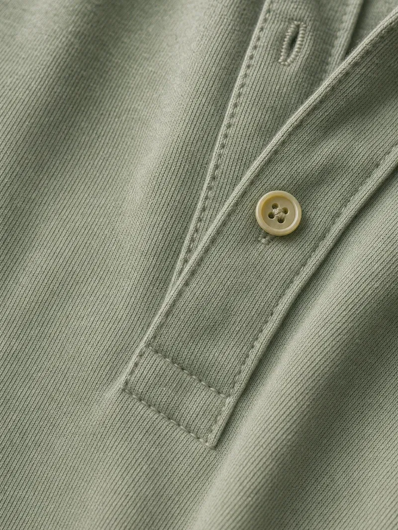 Classic Henley Long Sleeve – Vintage Sage
