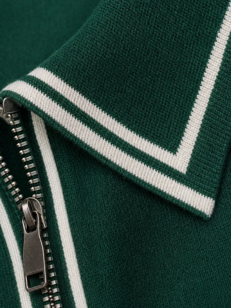 Monaco Knit Polo – Forest