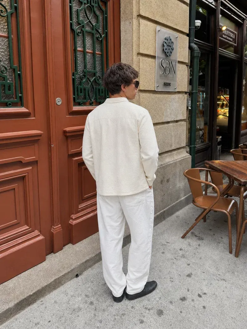 Softline Long Sleeve Polo – Soft Ivory