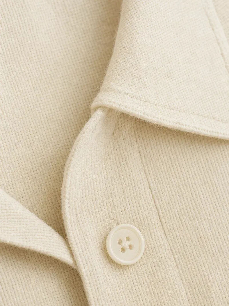 Softline Long Sleeve Polo – Soft Ivory