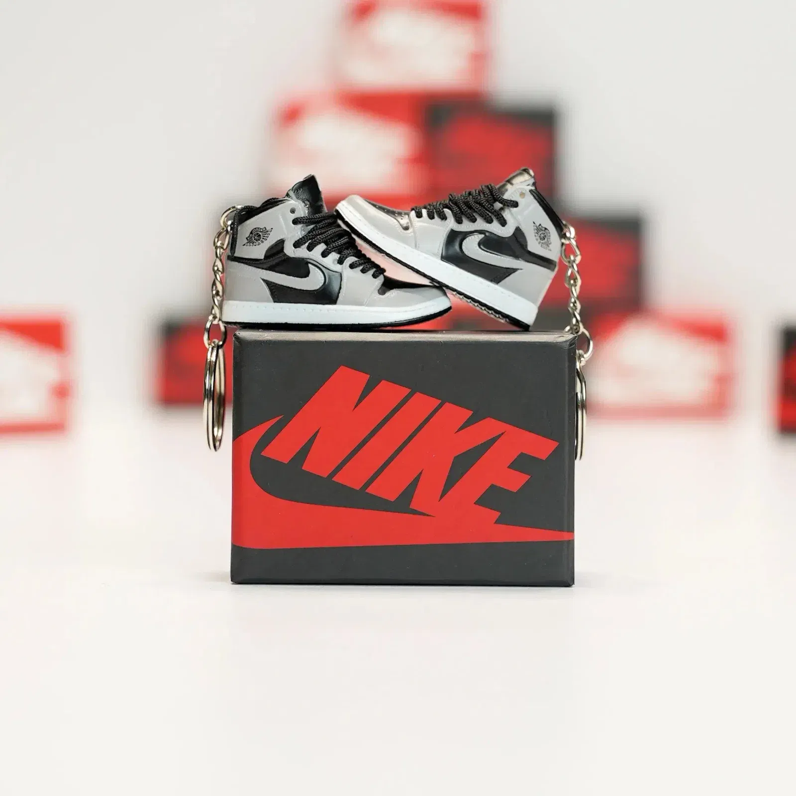 3D Sneaker Keychain With Box - AJ1 Shadow 2.0
