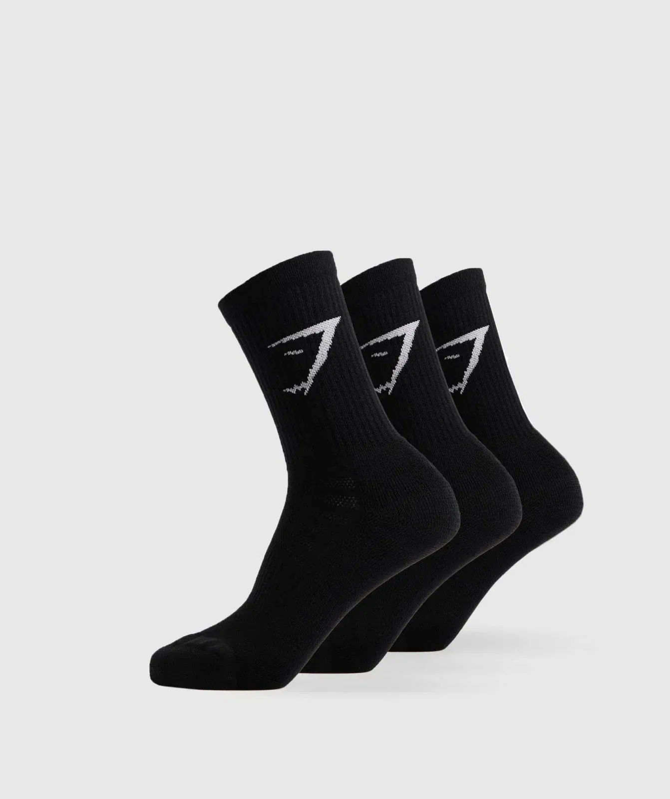 Gymshark Crew Socks 3Pk Black