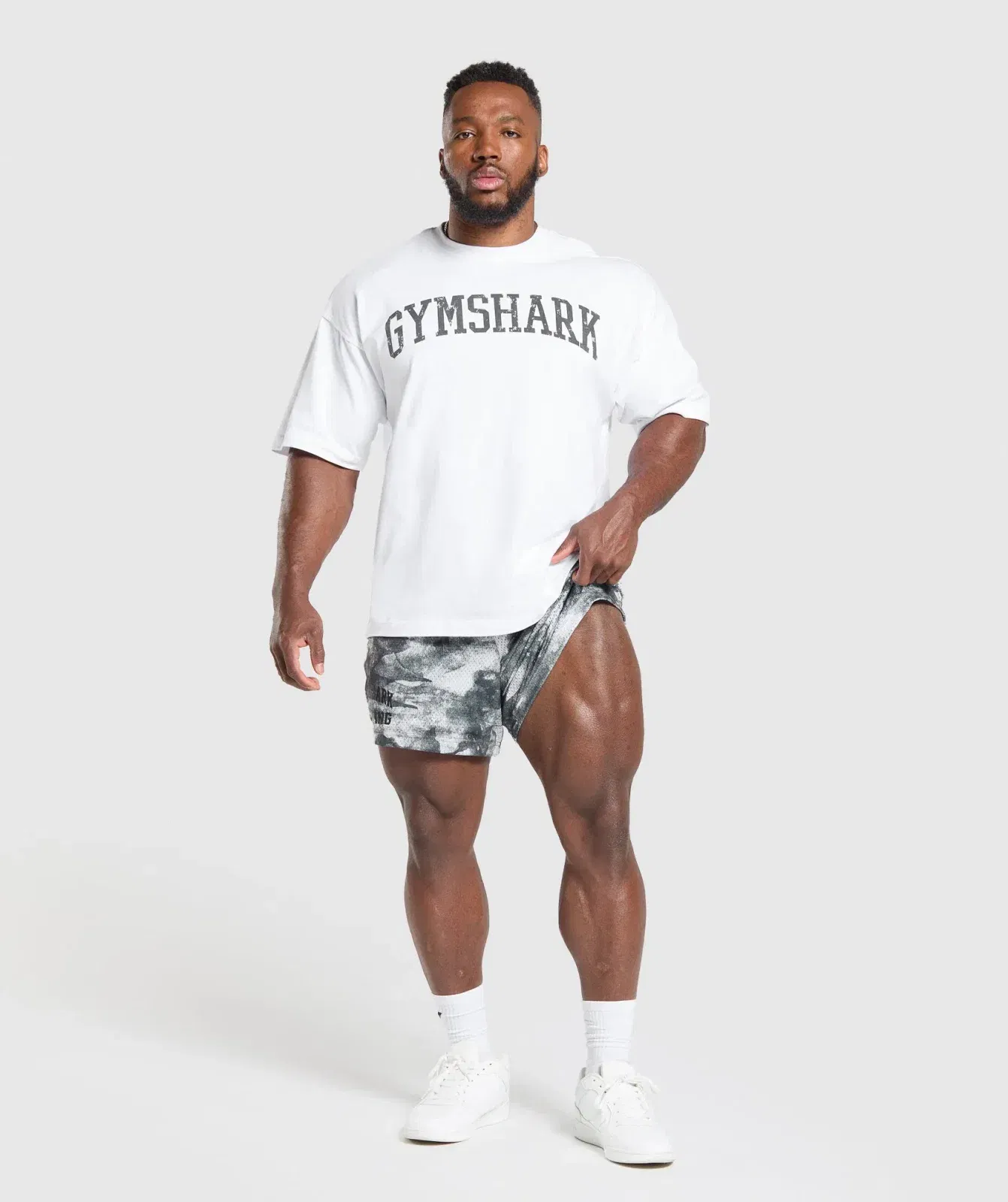 Gymshark Lifting Mesh 5" Shorts "Metal Grey"