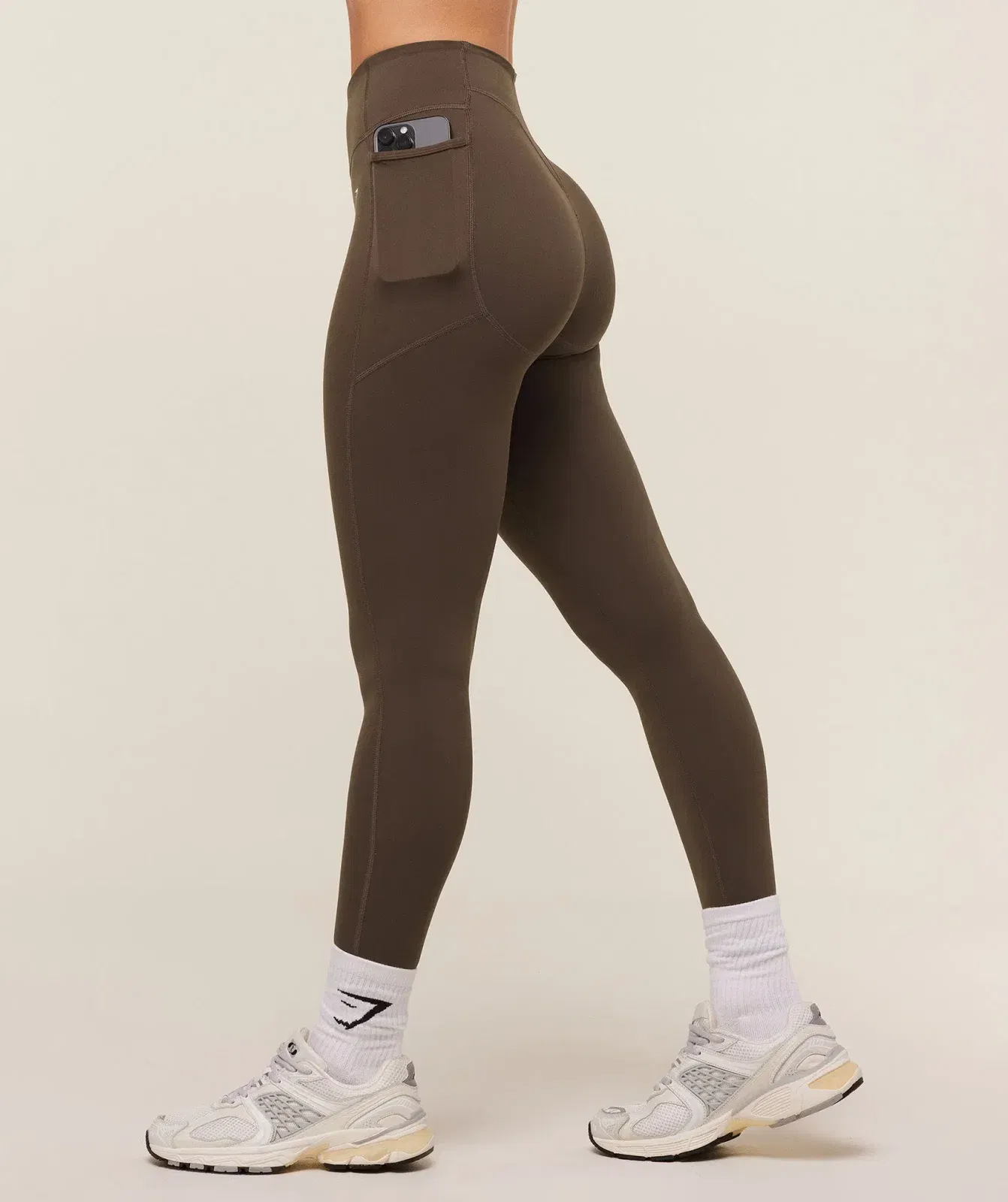 Women's Gymshark Lifting Pocket Leggings Archive Brown