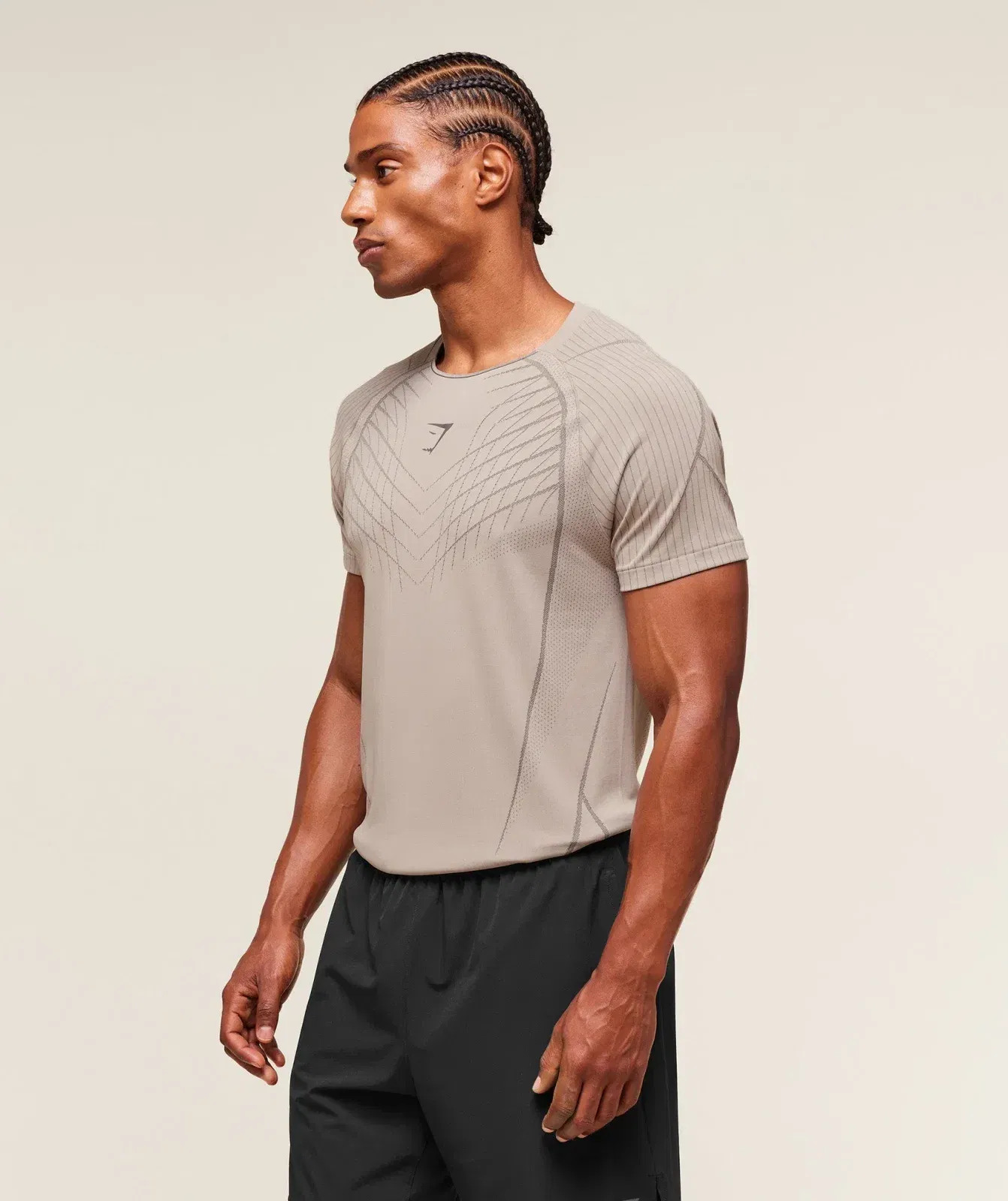 Gymshark Apex Seamless T-Shirt Mushroom Grey