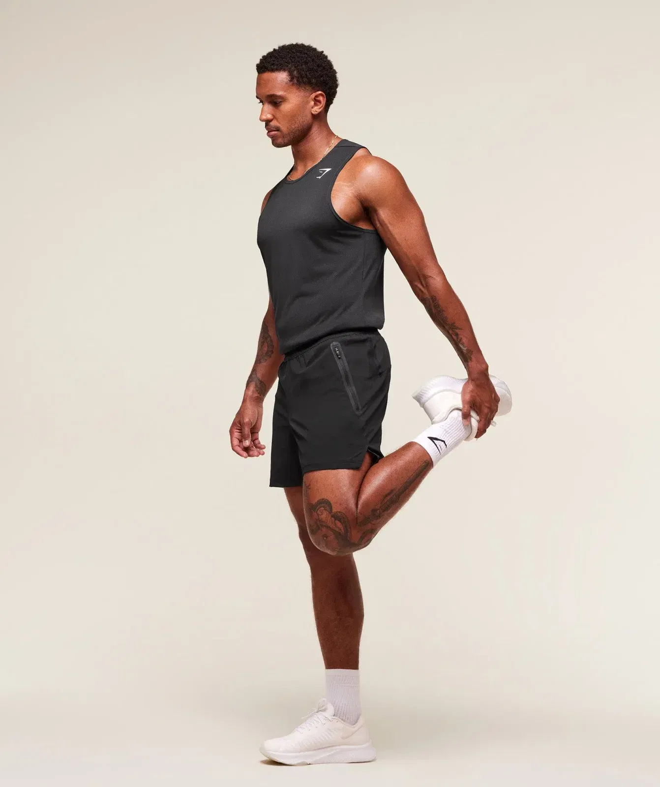 Gymshark Fit Elite 5" Shorts "Black"