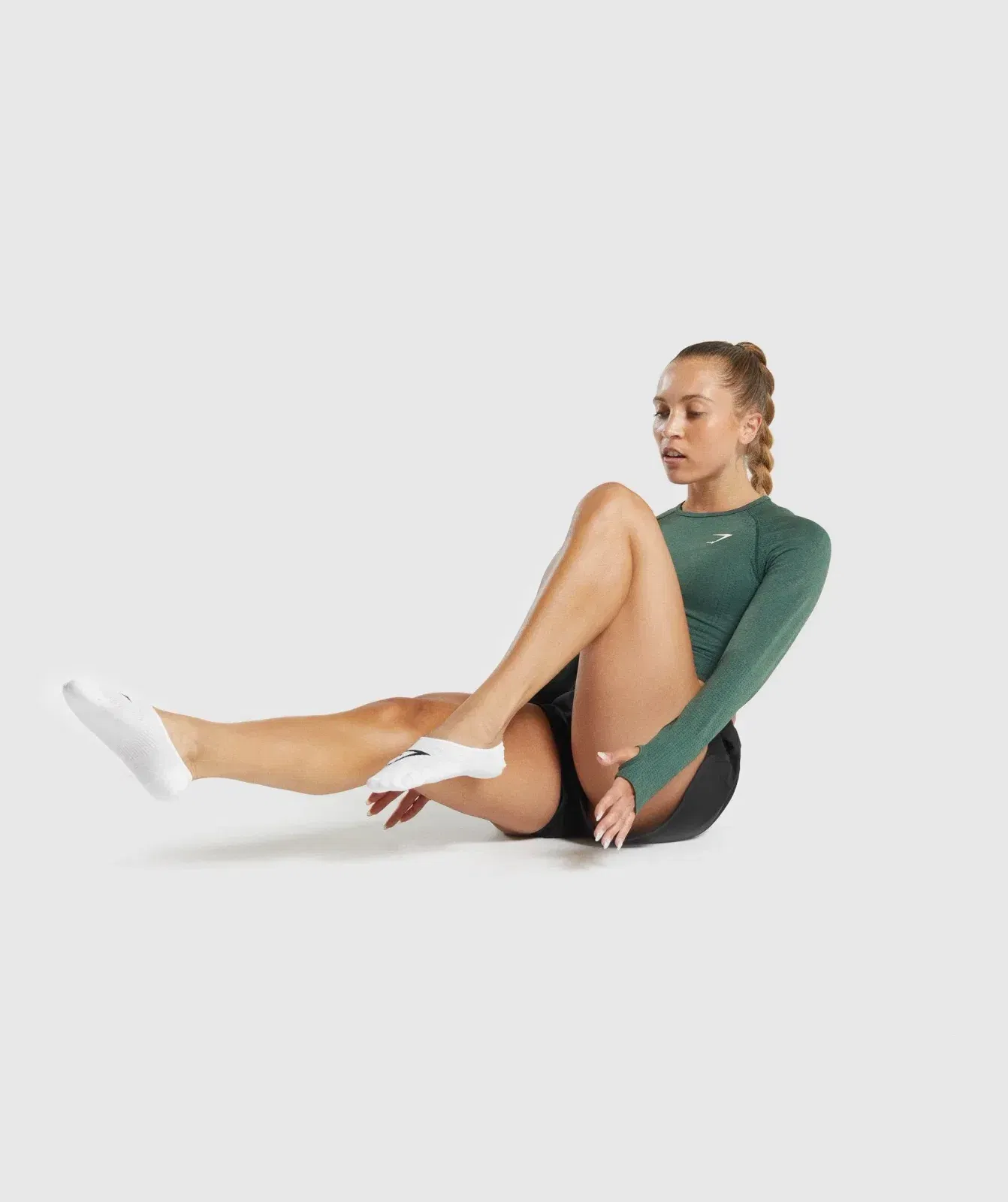 Gymshark No Show Socks 3pk "White"