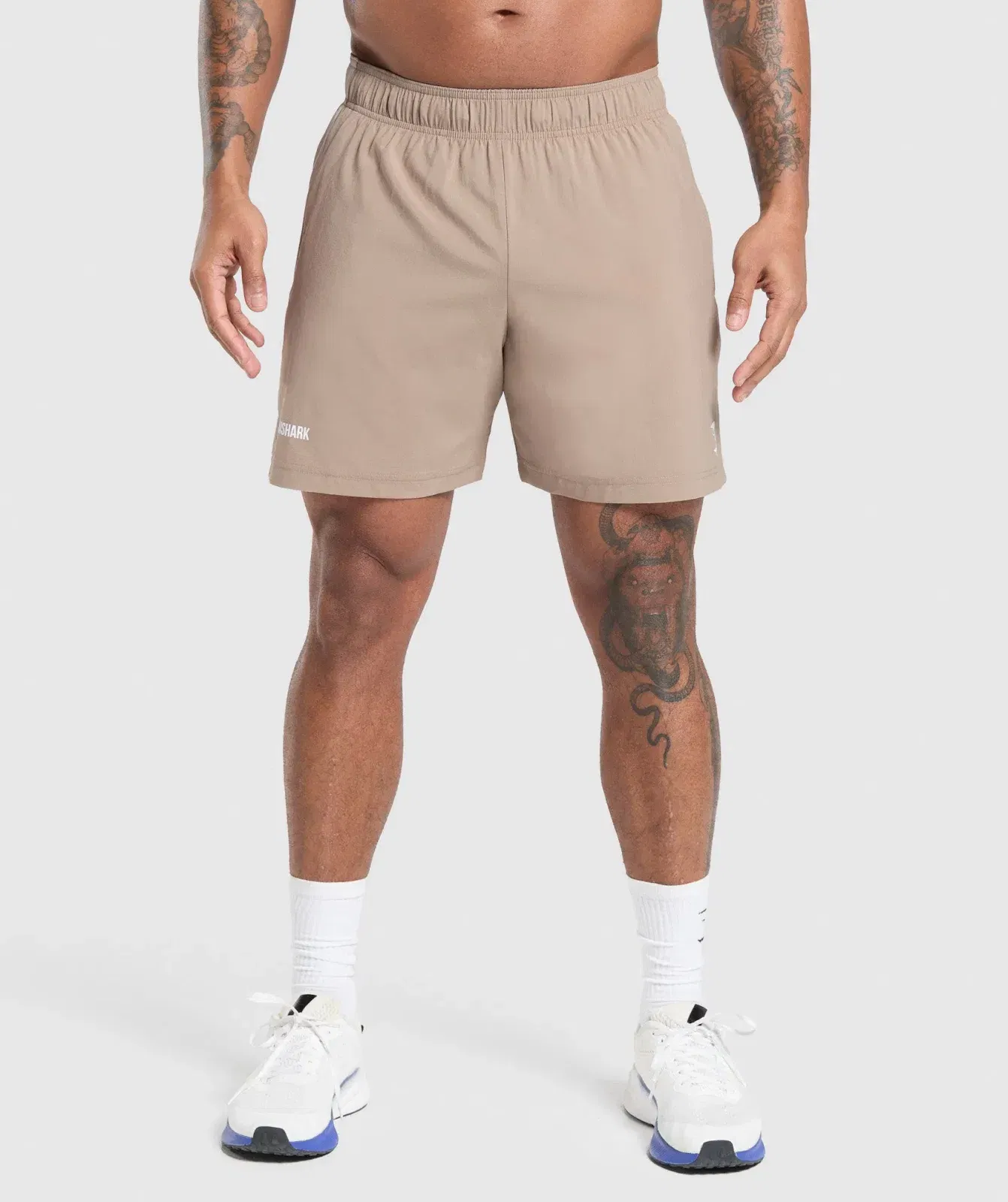 Gymshark Sport Panel 7" Shorts Cement Brown