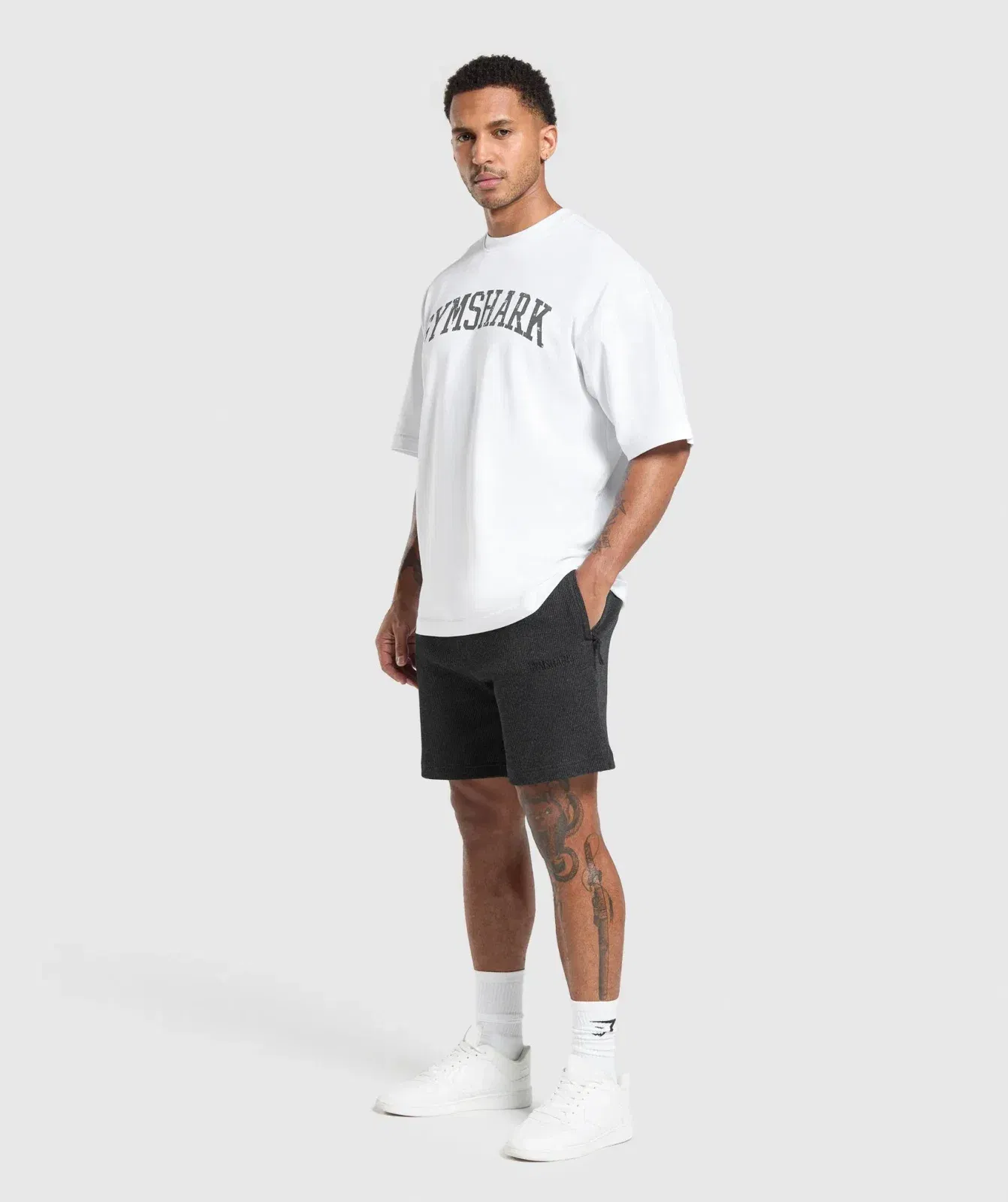 Gymshark Waffle Shorts Black