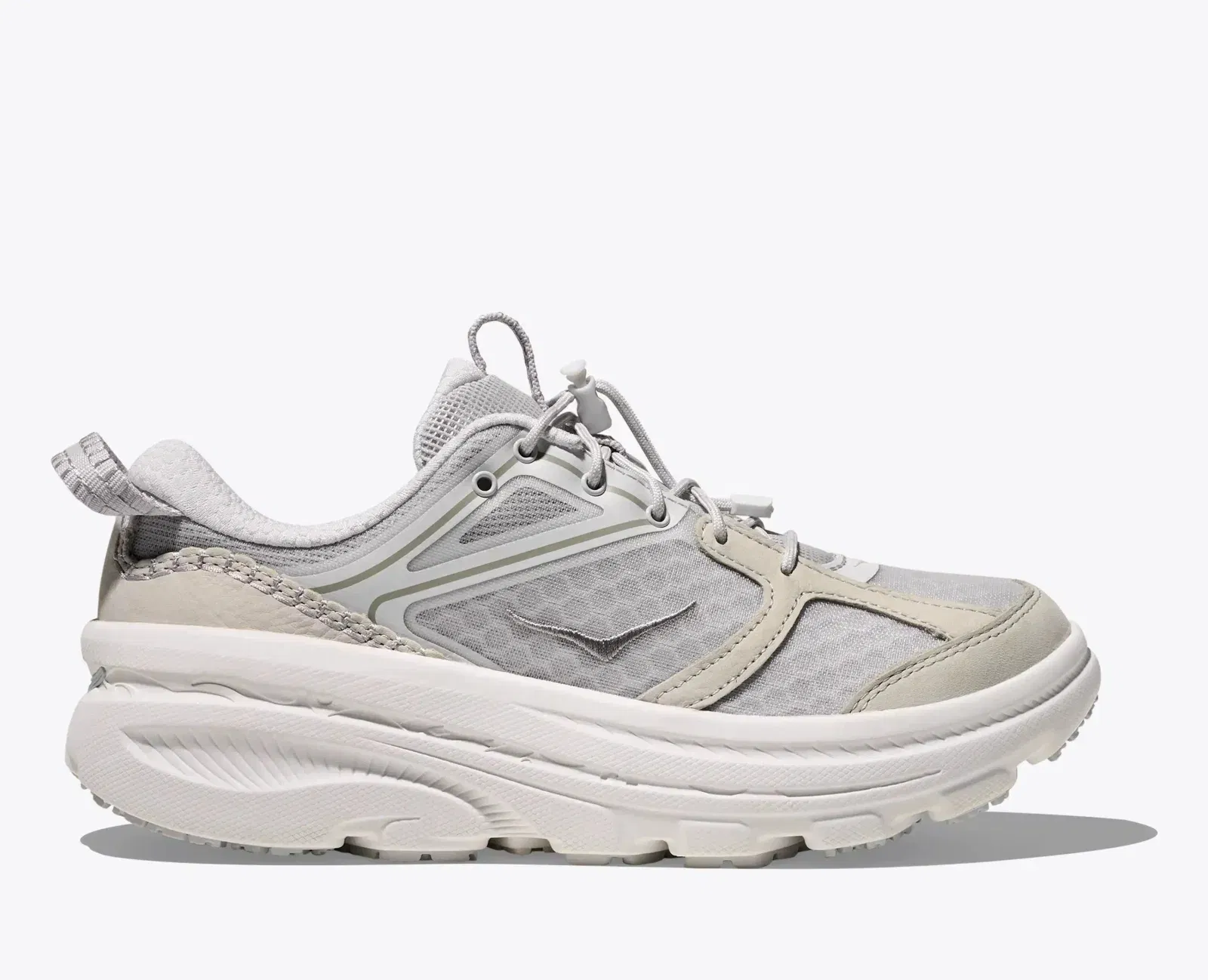 Hoka Bondi B3Ls Cosmic Grey White