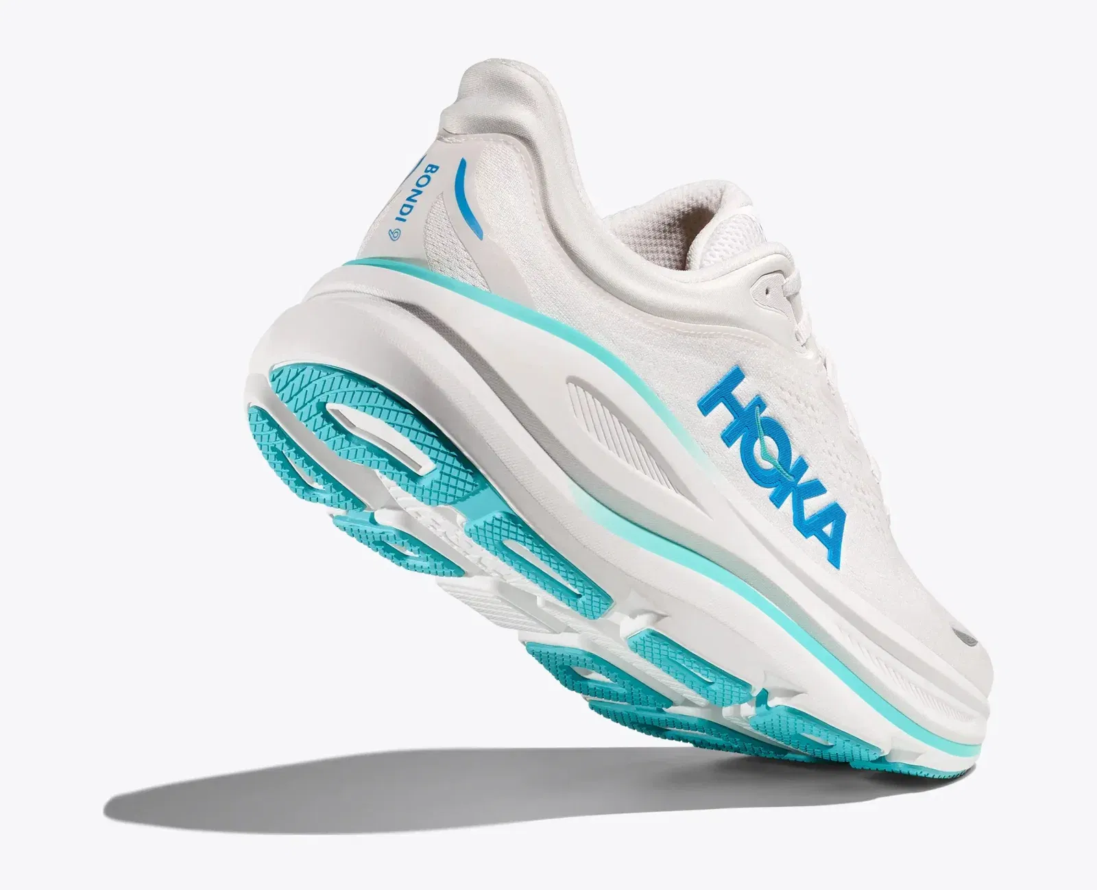Hoka One One Bondi 9 White Hoka Blue
