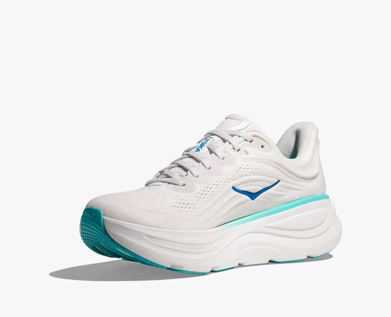 Hoka One One Bondi 9 White Hoka Blue