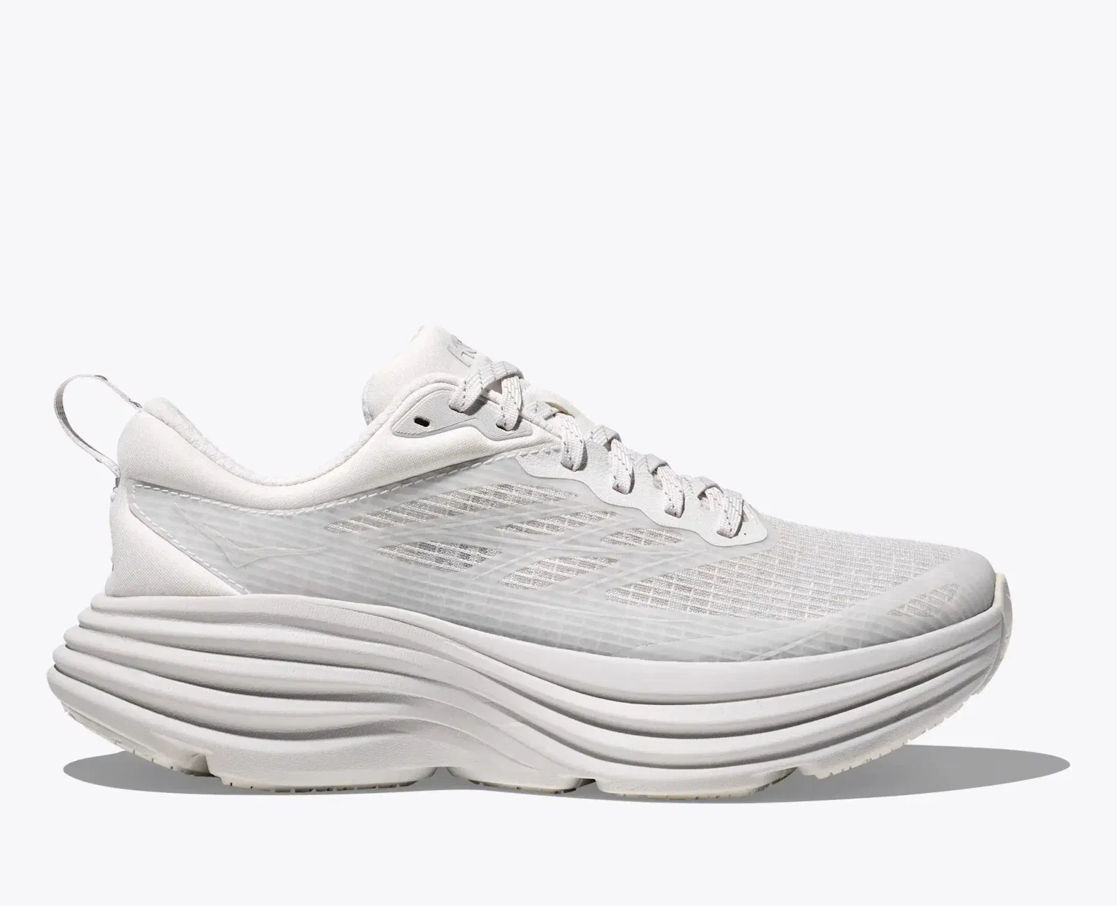 HOKA Bondi 8 Caged White Cosmic Grey