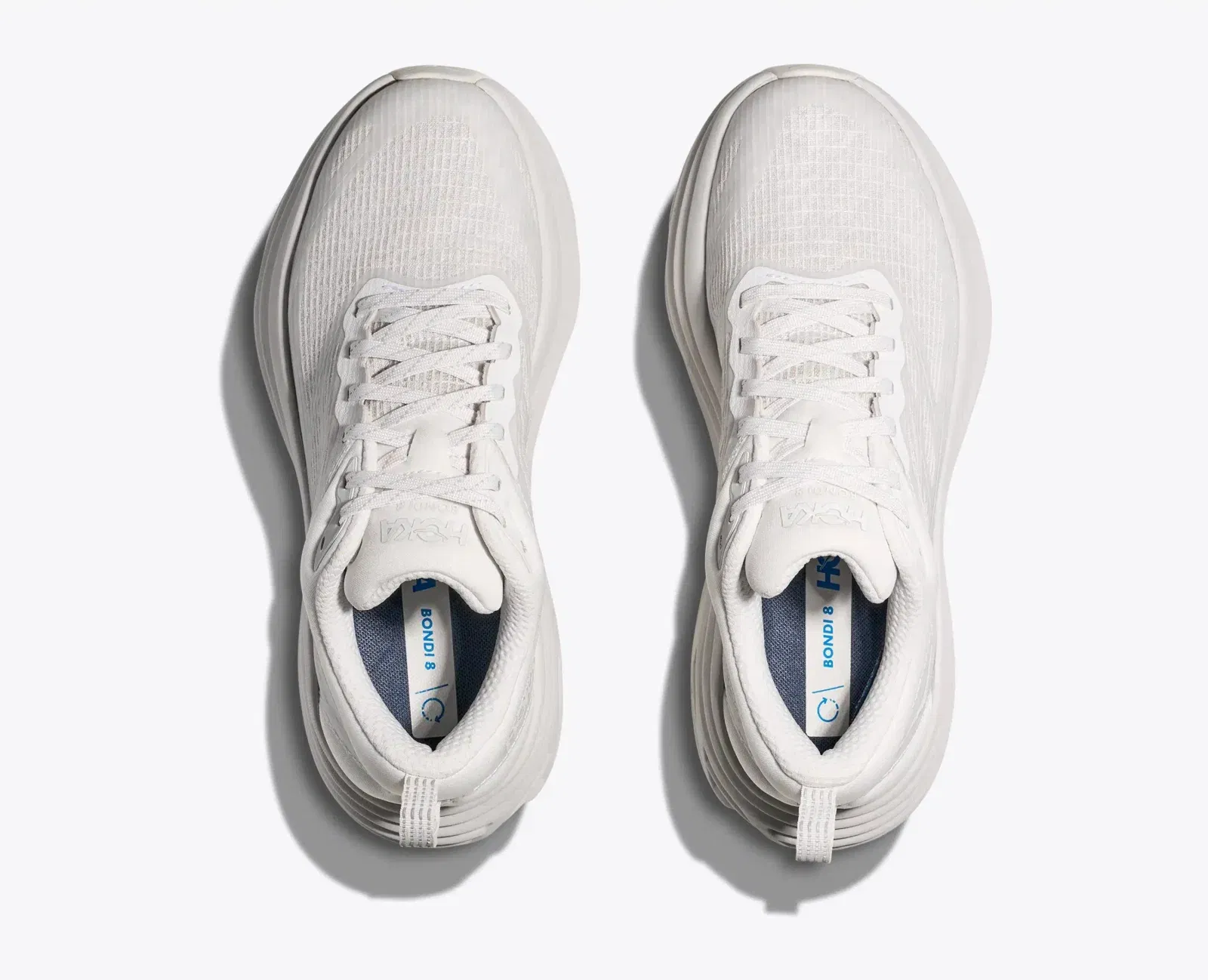 HOKA Bondi 8 Caged White Cosmic Grey