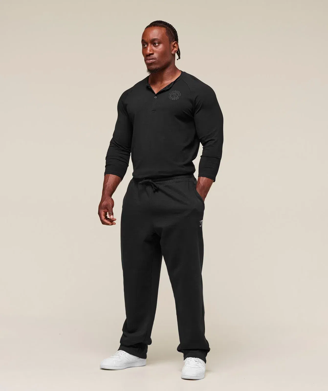 Gymshark Legacy Henley Black
