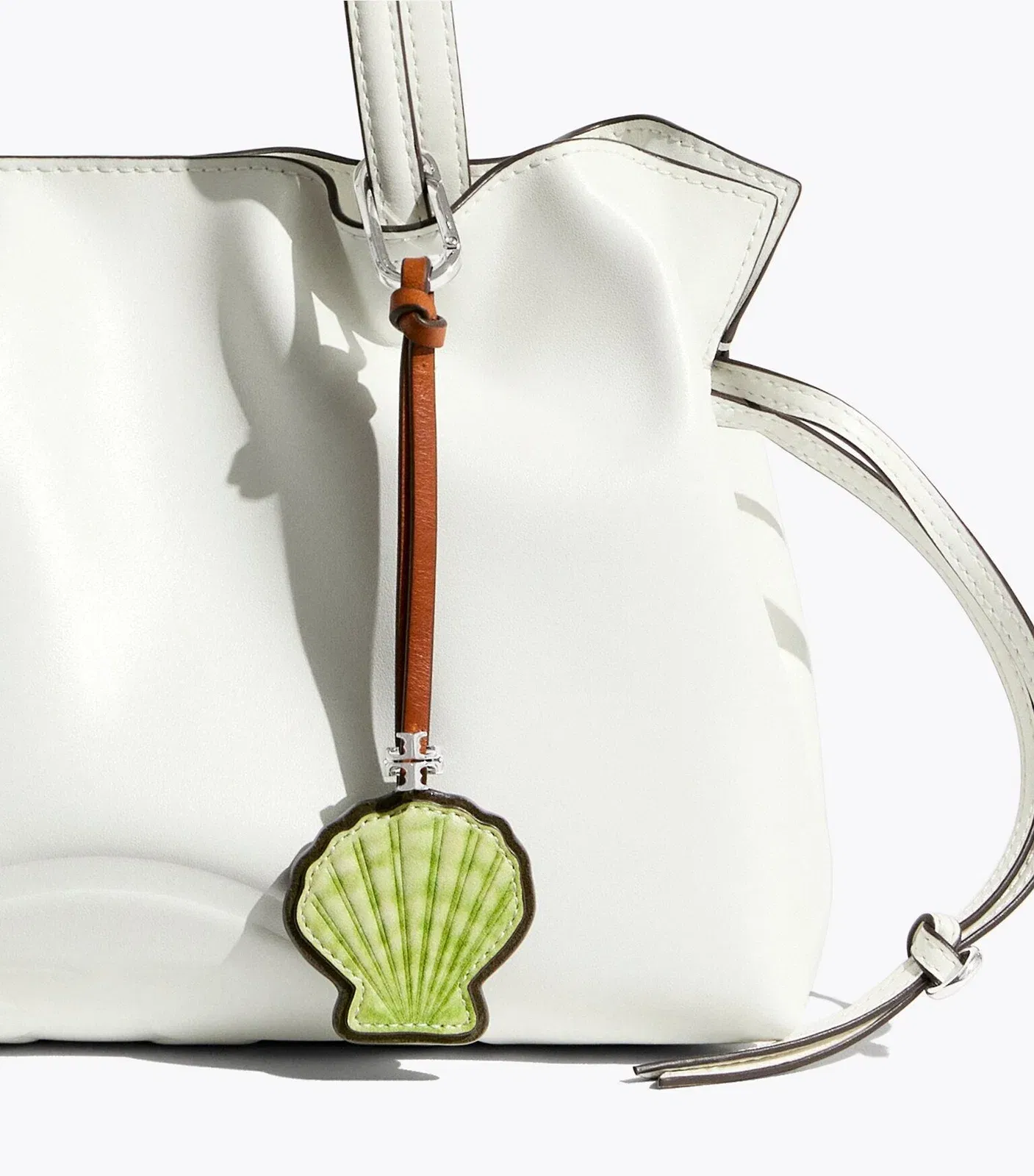 Leather Shell Bag Charm