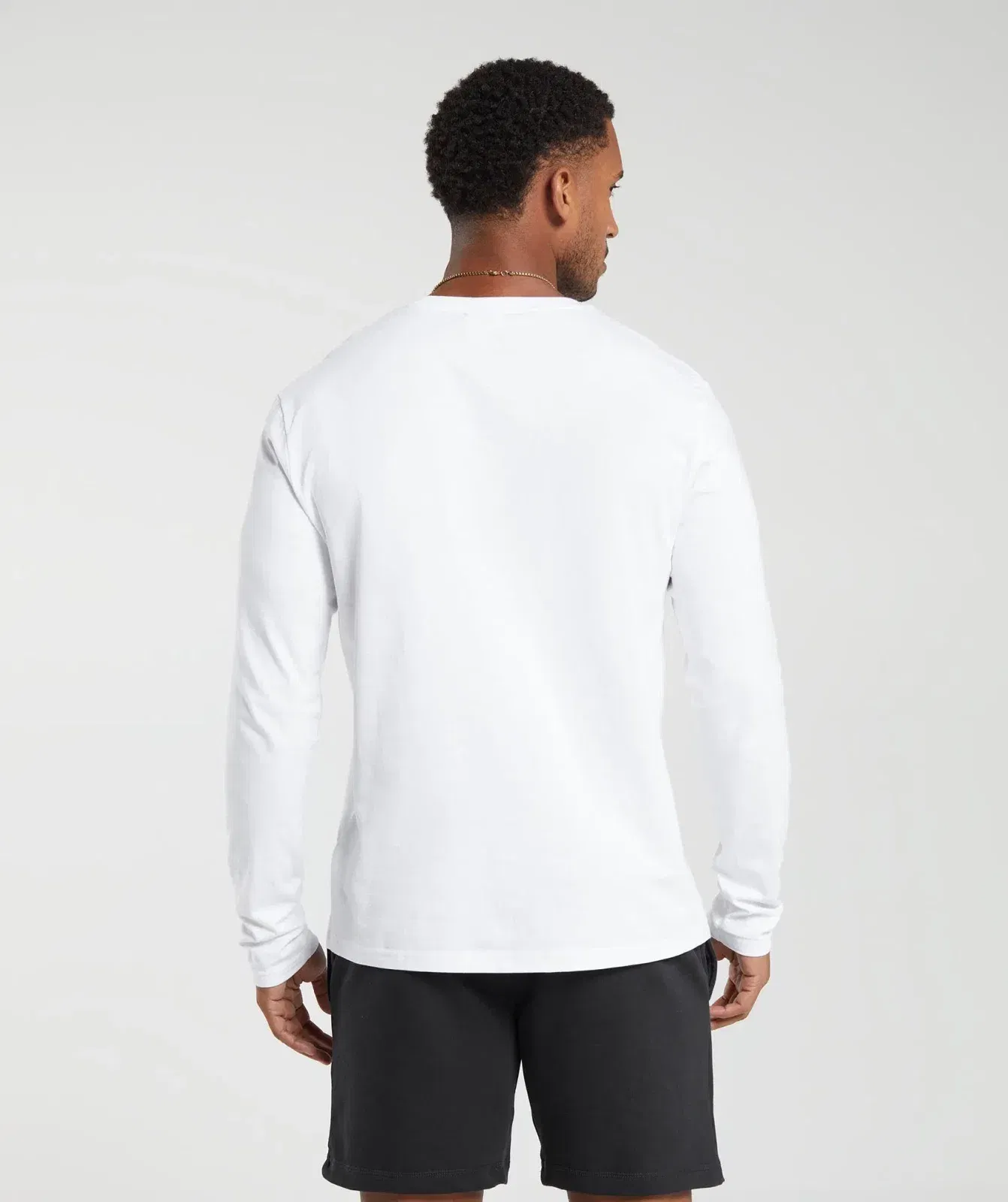 Gymshark Crest Long Sleeve T-Shirt - White