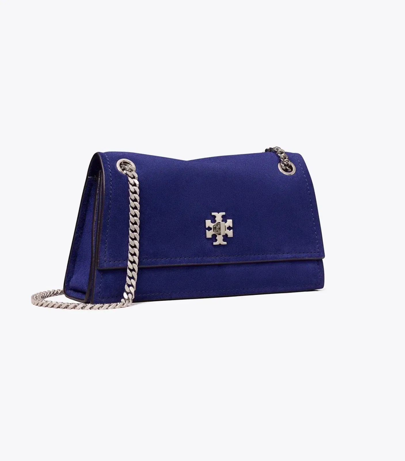 Mini Kira Turnlock Suede Shoulder Bag