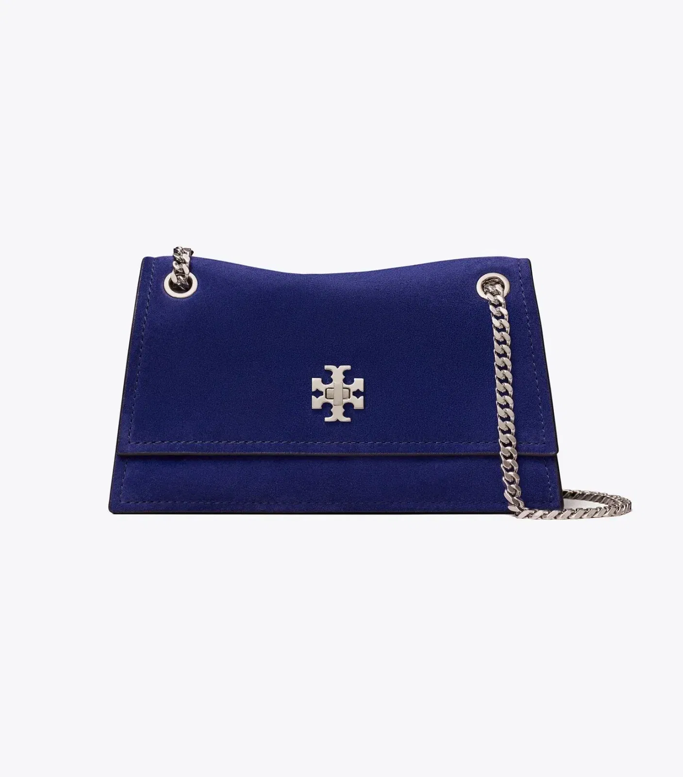 Mini Kira Turnlock Suede Shoulder Bag