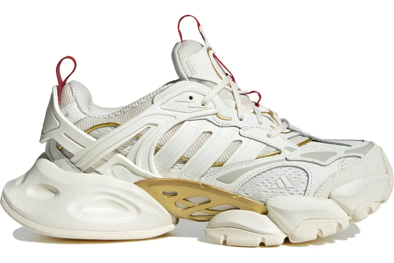 adidas XLG Runner Deluxe Off White Gold Metallic Red