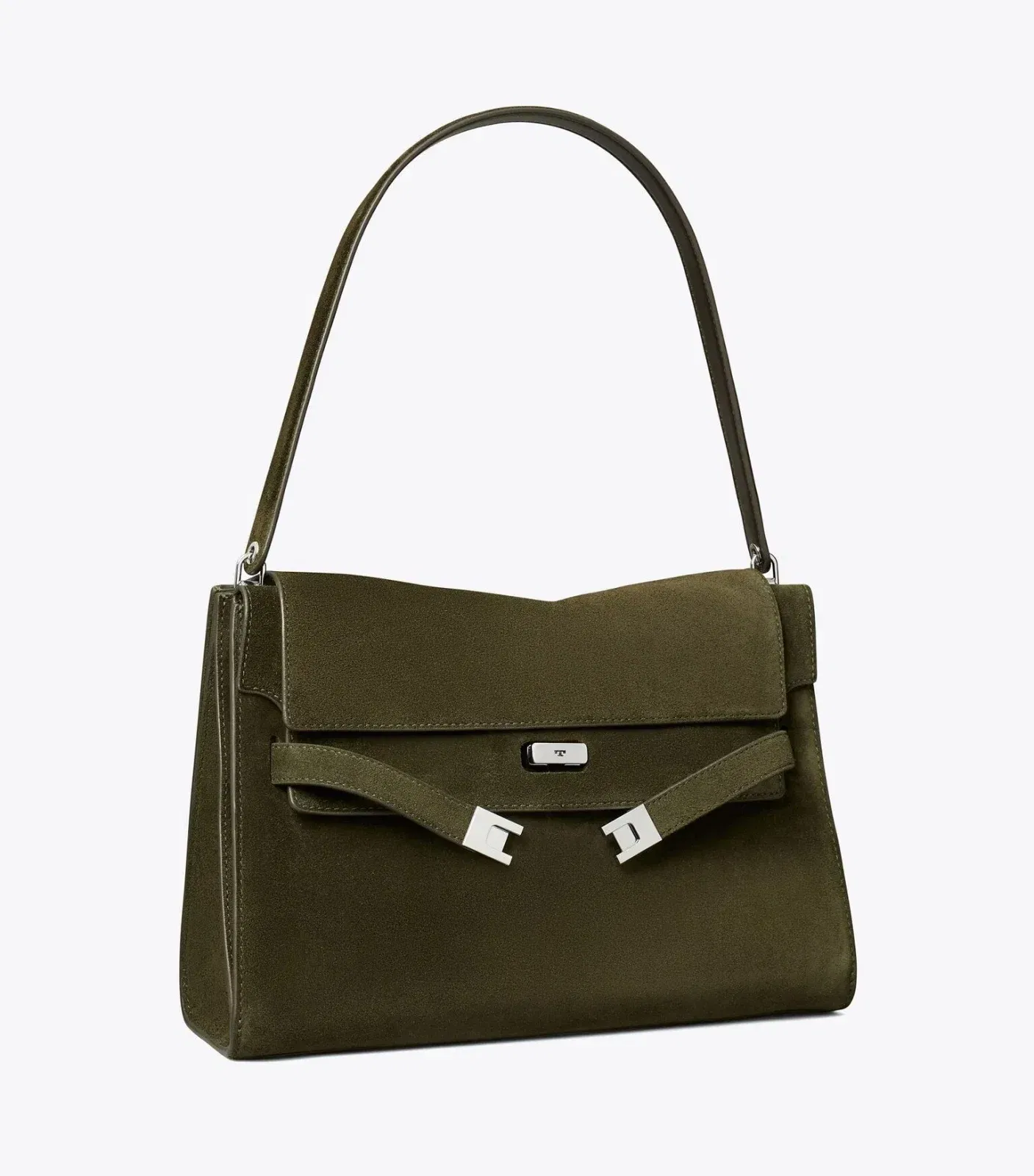 Large Lee Radziwill Suede Shoulder Bag