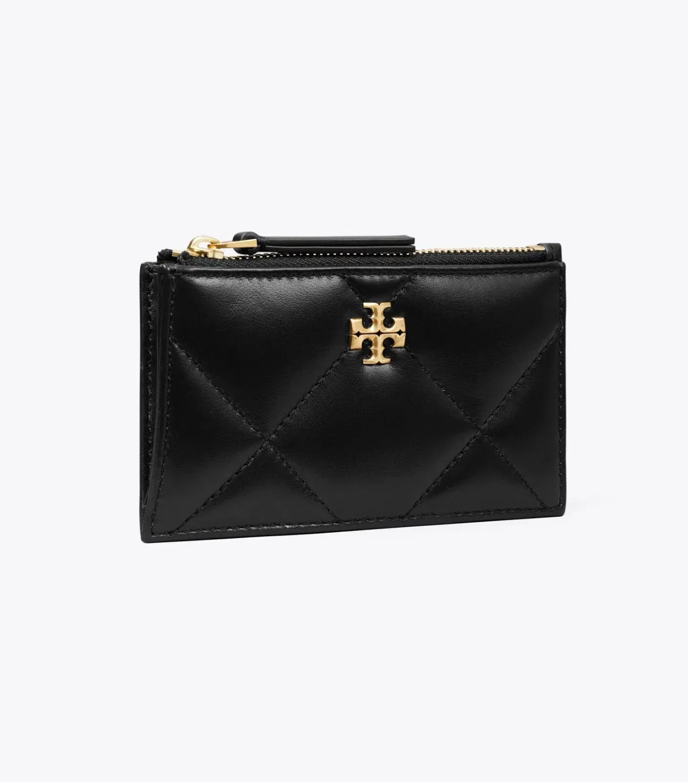 Kira Diamond Quilt Zip Card Case