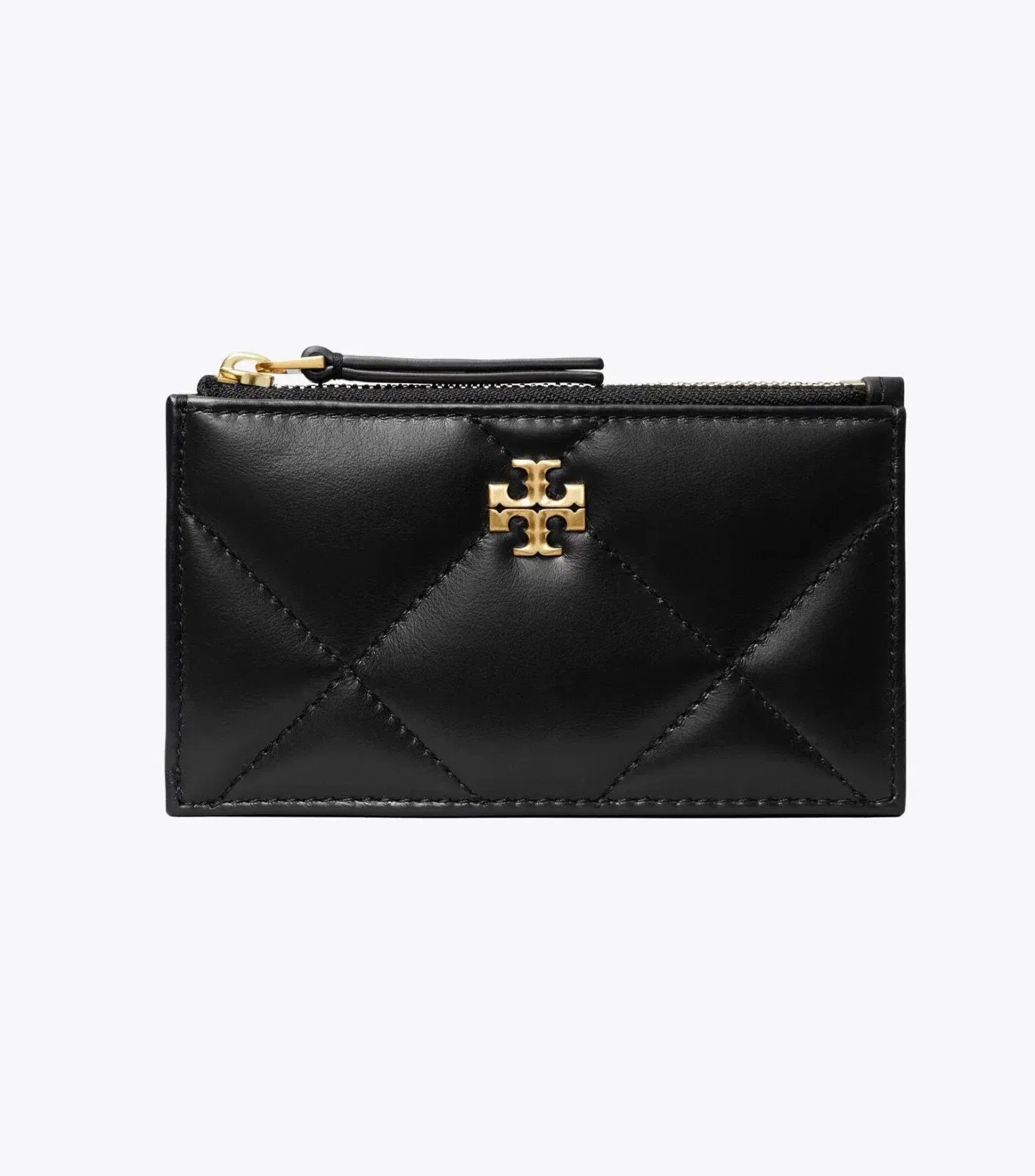 Kira Diamond Quilt Zip Card Case