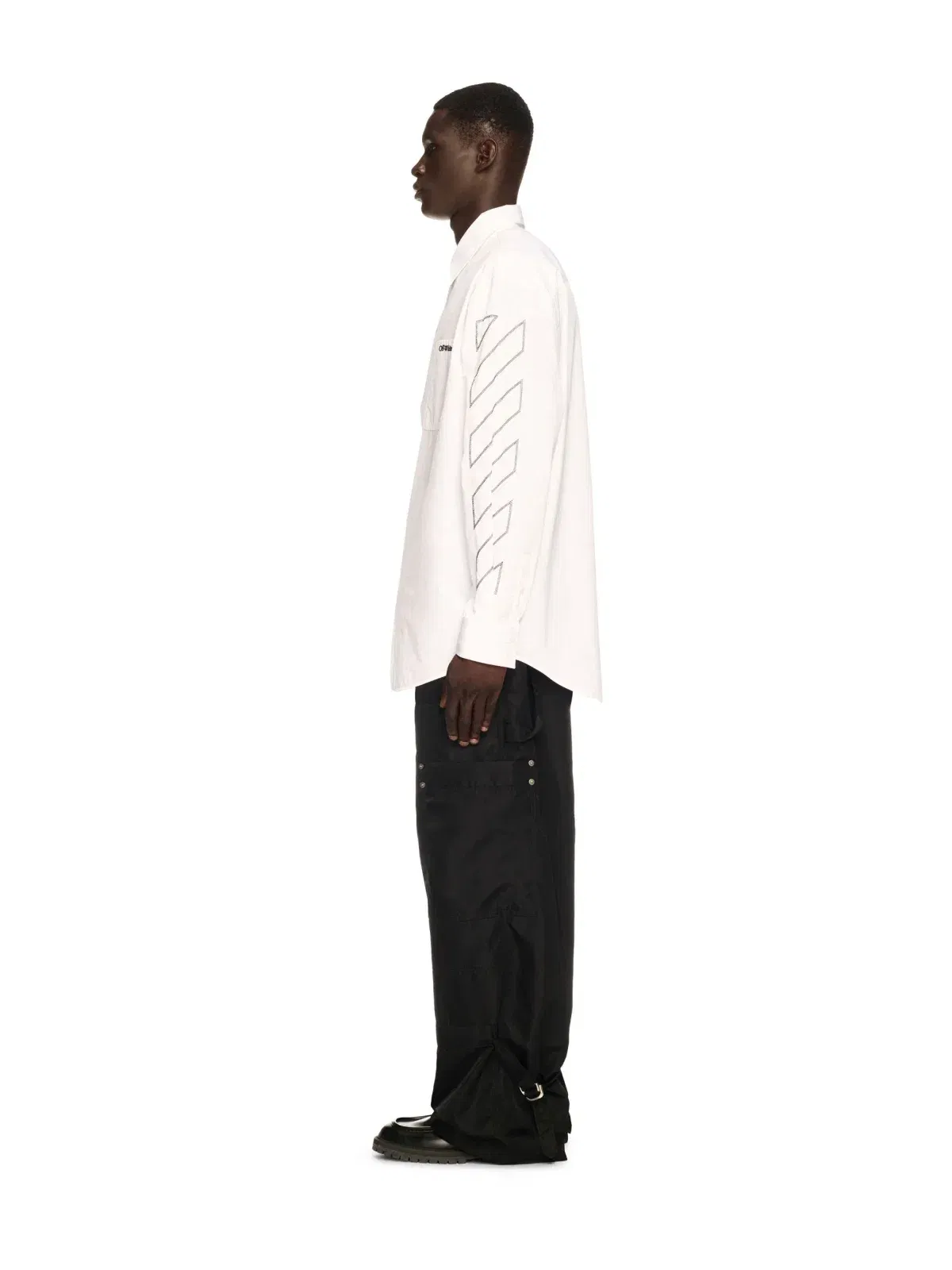 Off White Diag Outl Popl Over Shirt