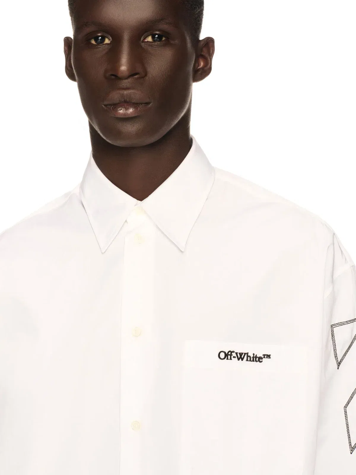 Off White Diag Outl Popl Over Shirt